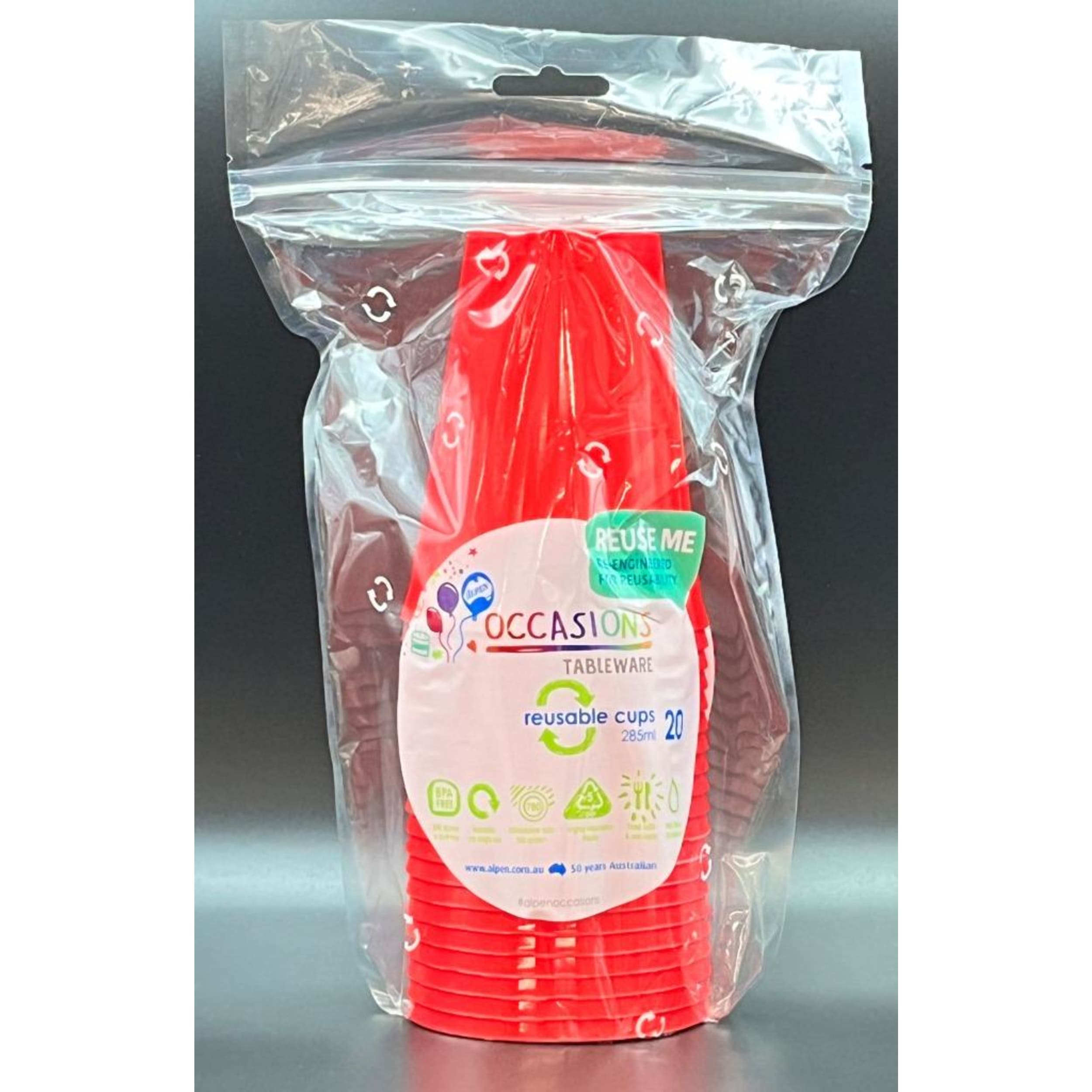Occasions Red Cup 285ml (20 Pack)