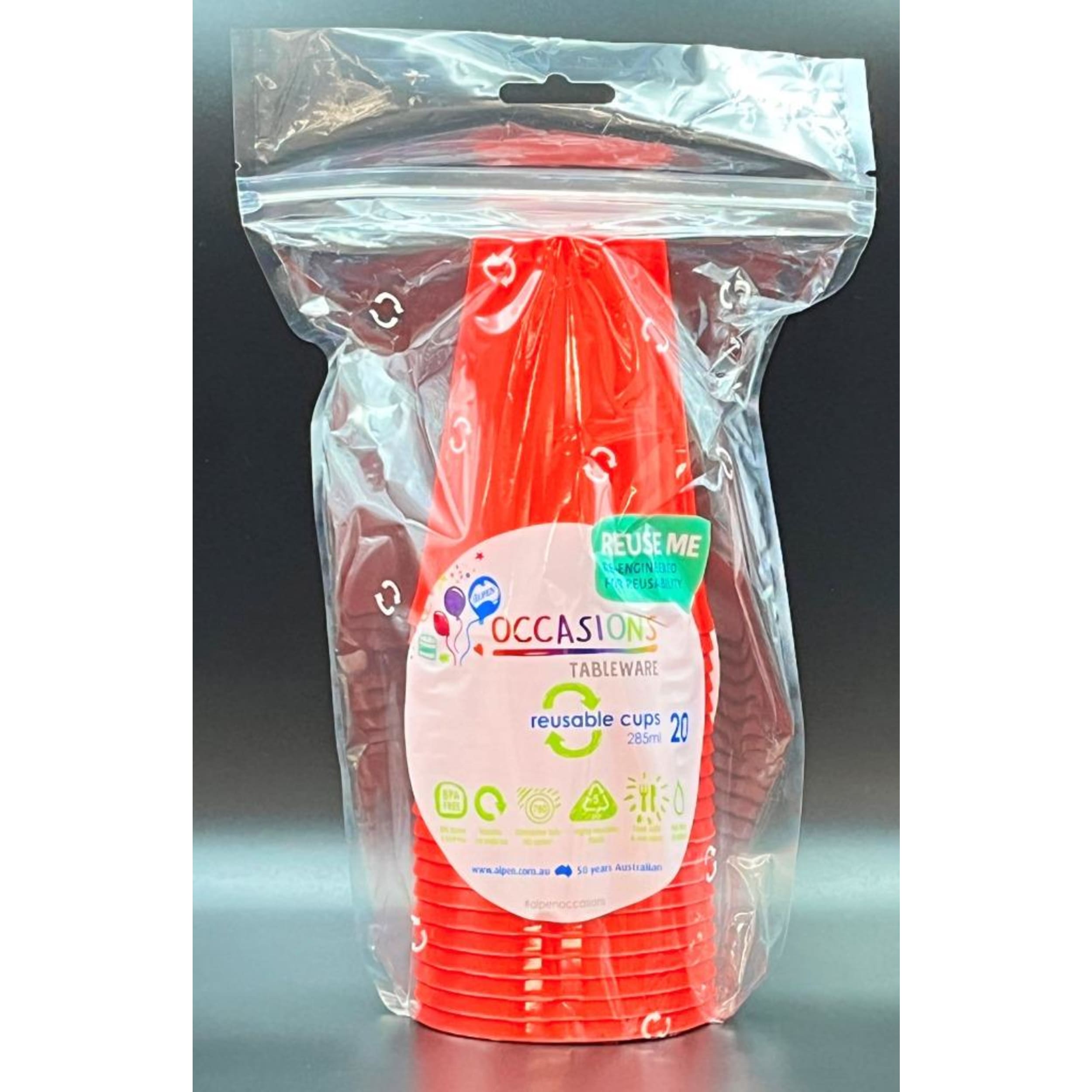 Occasions Orange Cup 285ml (20 Pack)