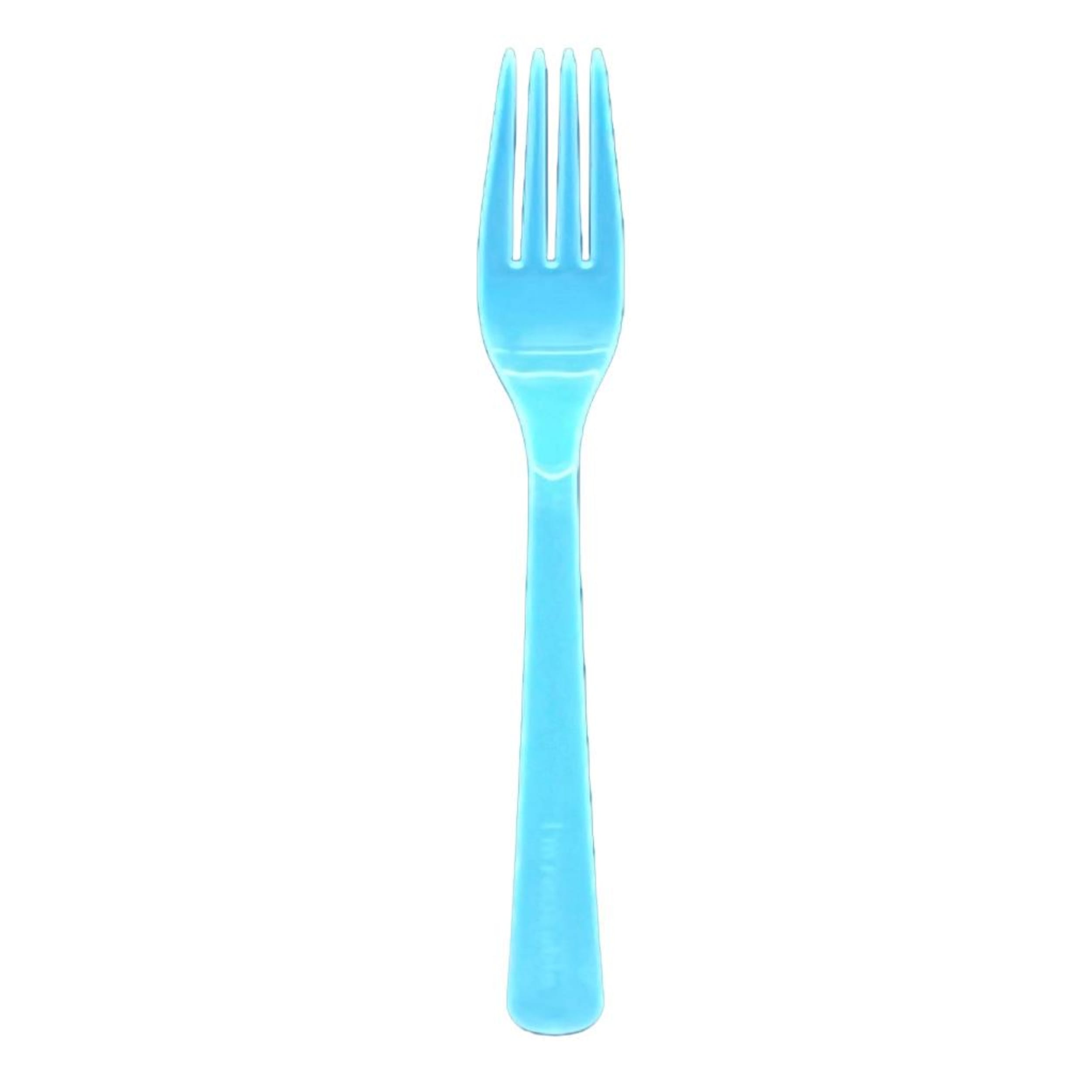 Occasions Light Blue Fork (20 Pack)