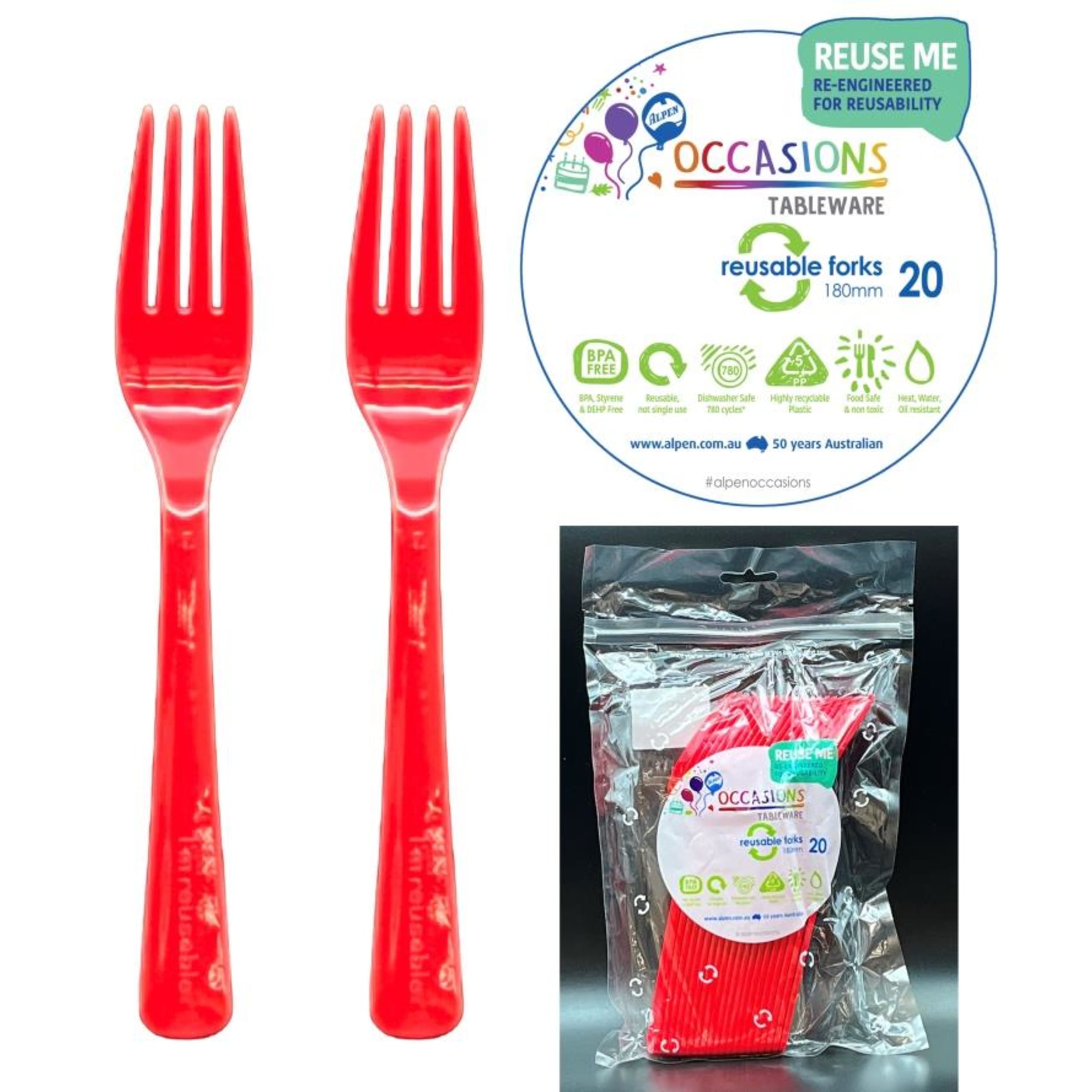Occasions Red Fork (20 Pack)