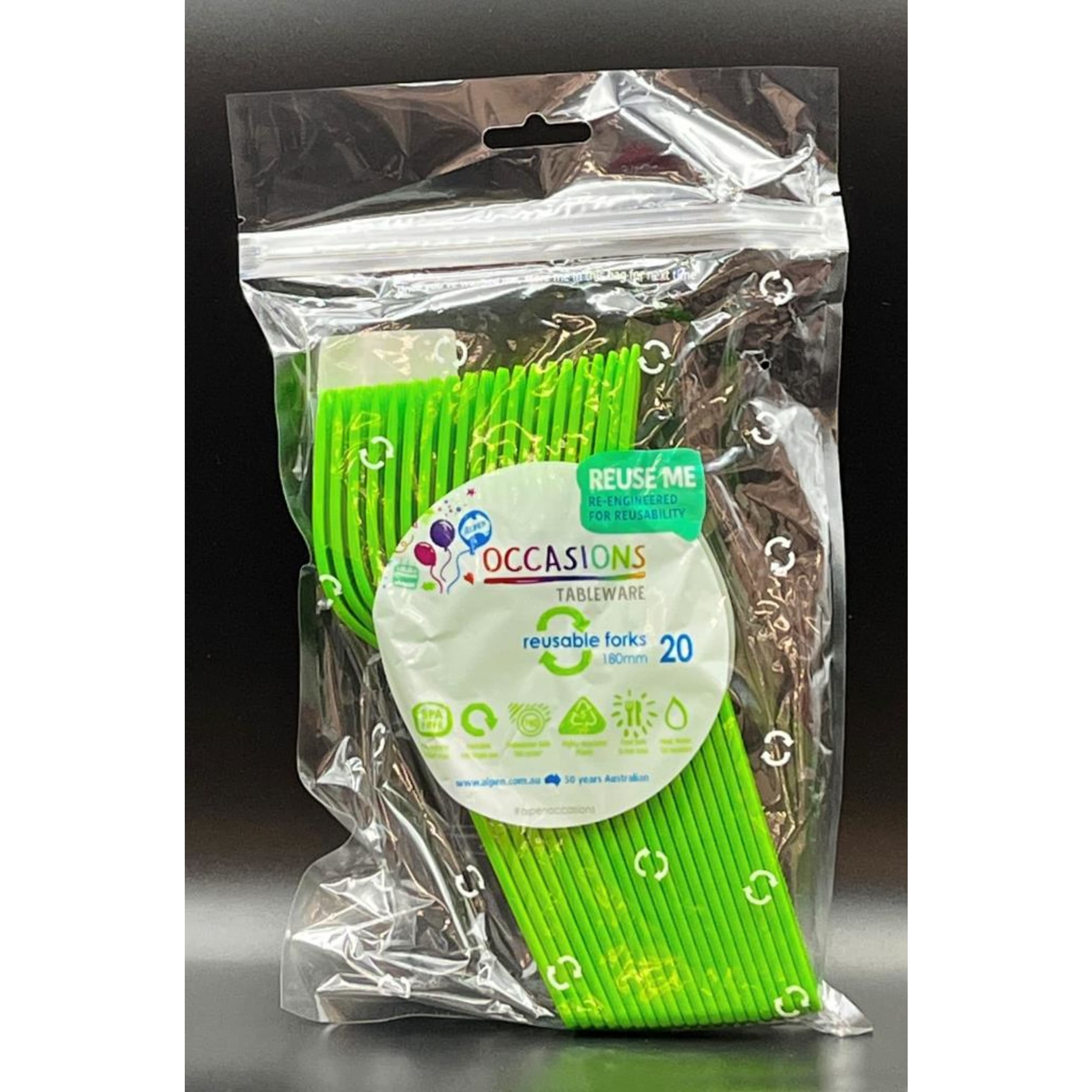 Occasions Lime Fork (20 Pack)