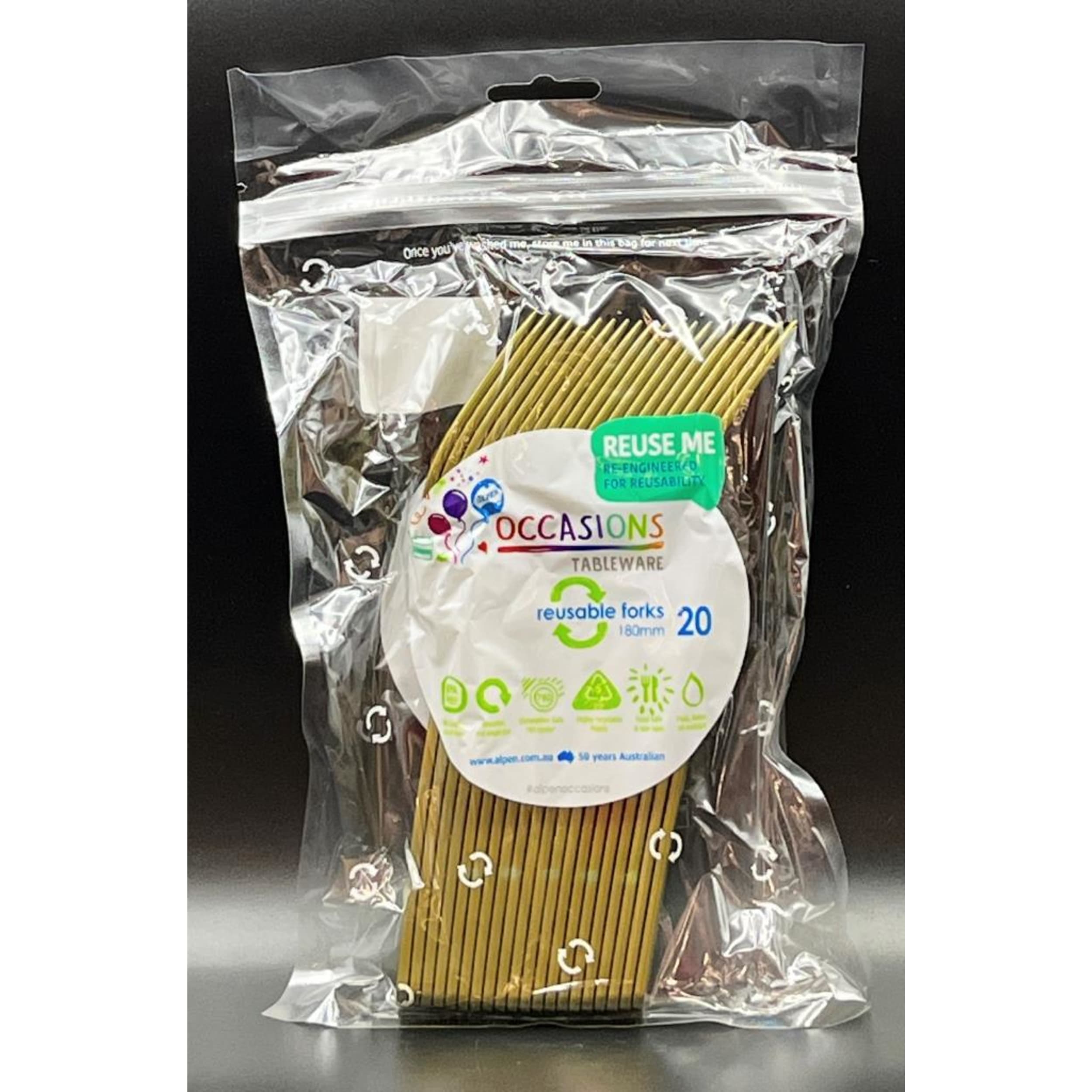 Occasions Gold Fork (20 Pack)