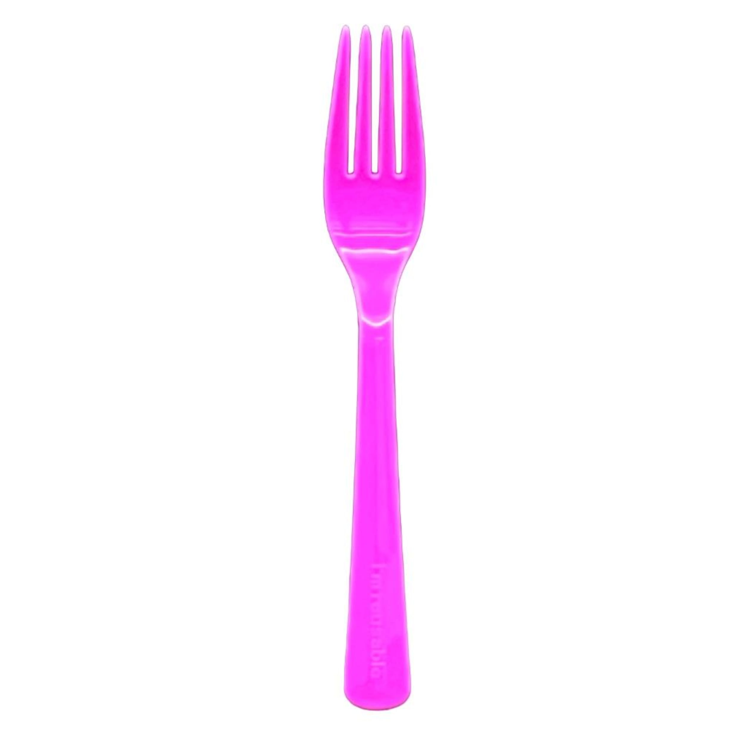Occasions Magenta Fork (20 Pack)