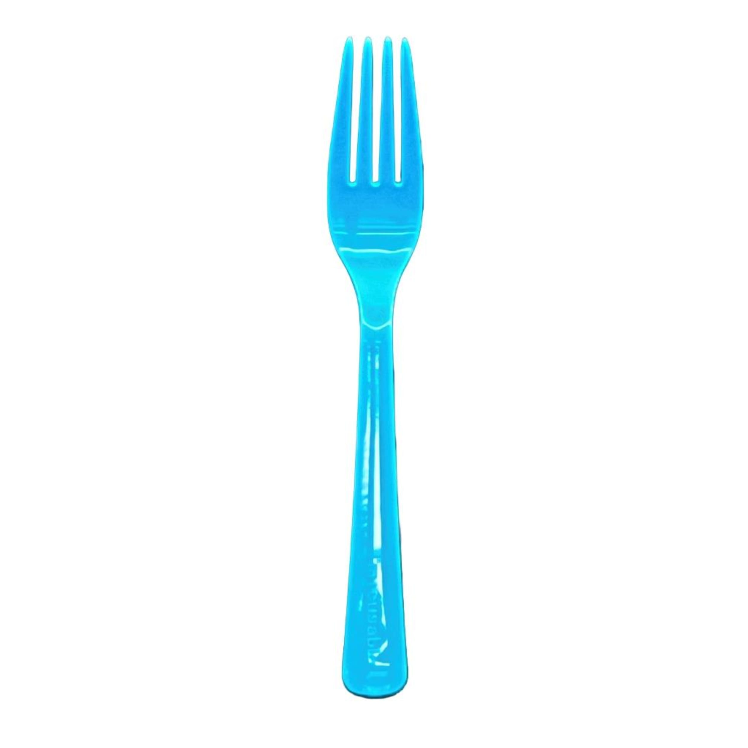Occasions Azure Blue Fork (20 Pack)