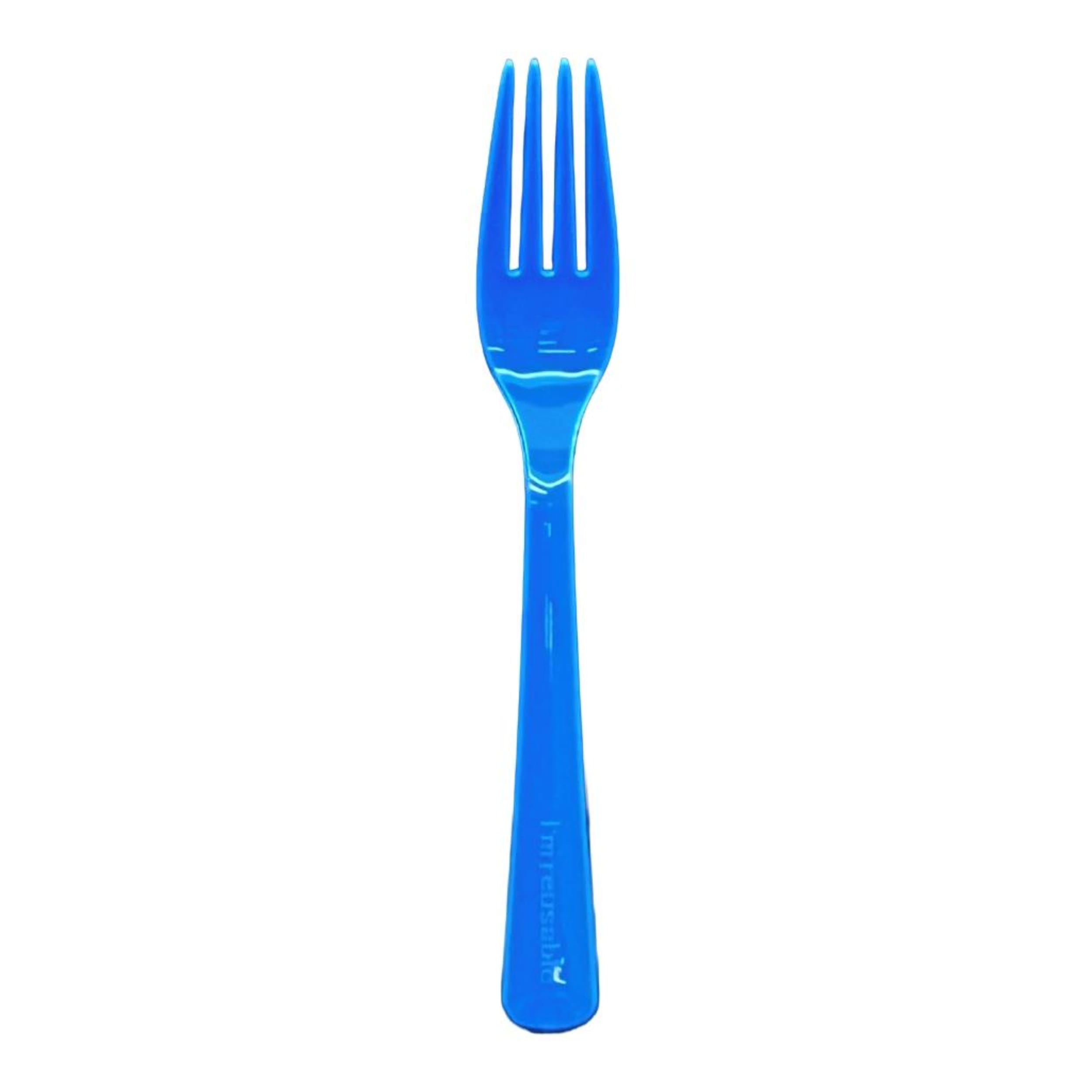 Occasions Royal Blue Fork (20 Pack)