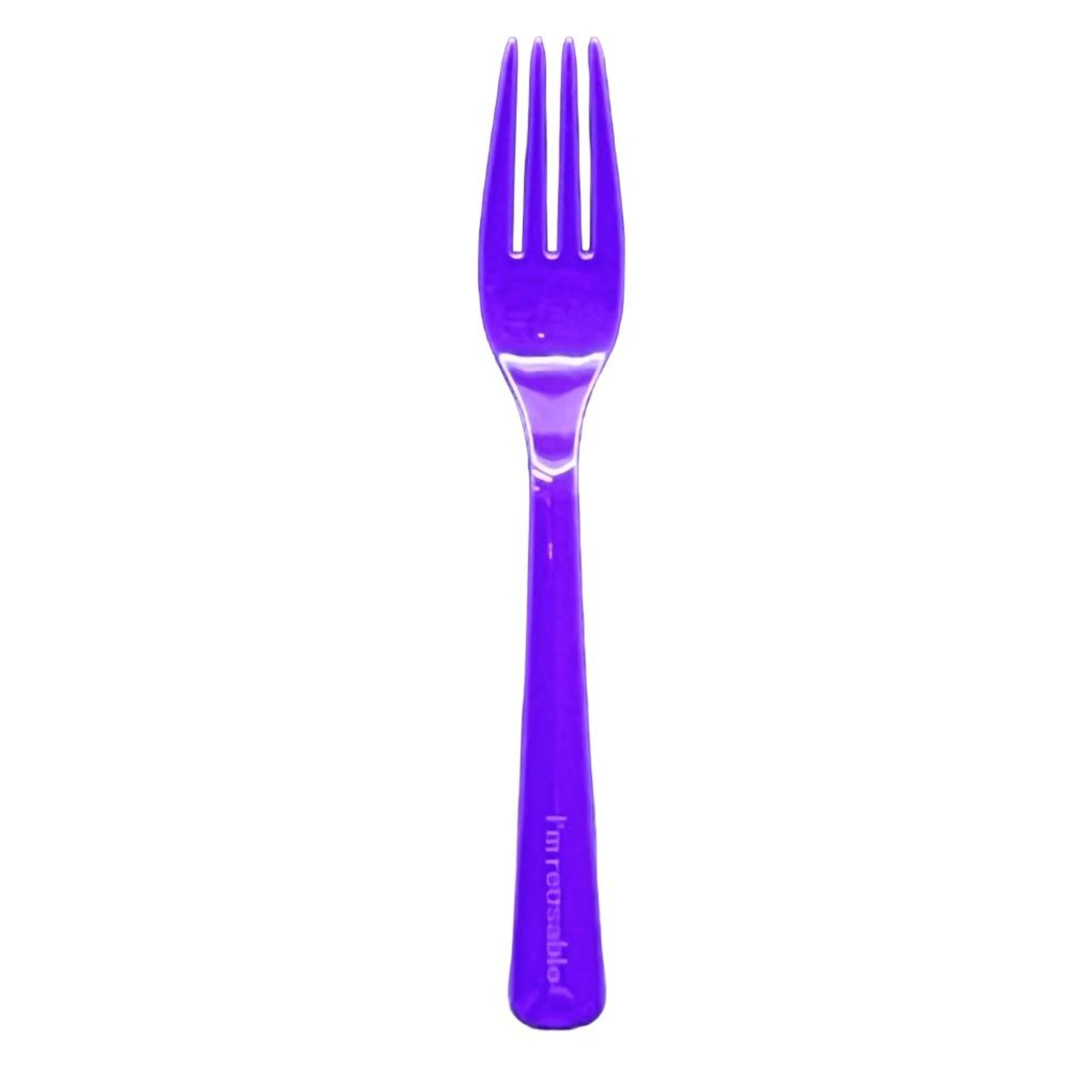 Occasions Purple Fork (20 Pack)