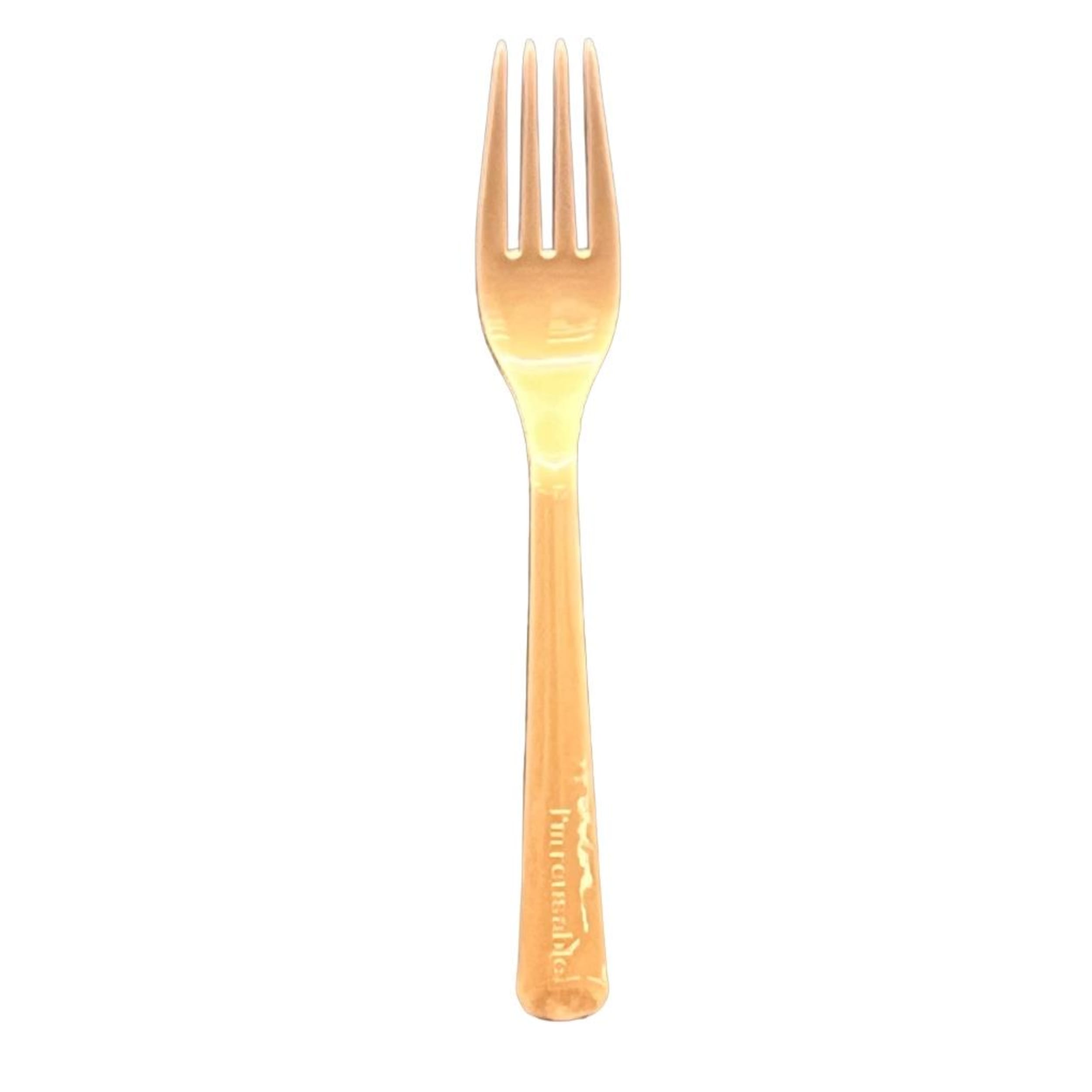 Occasions Rose Gold Fork (20 Pack)