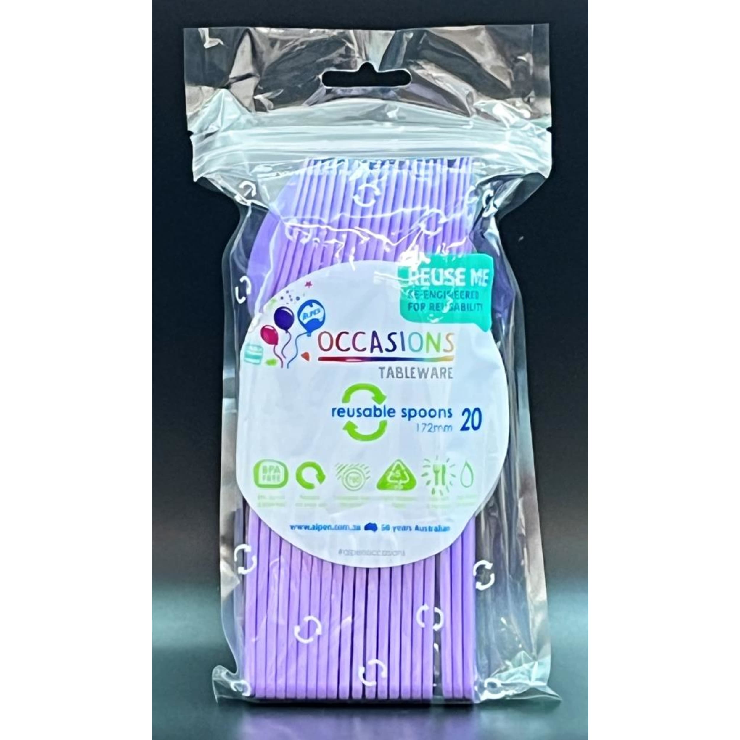 Occasions Lavender Spoon (20 Pack)
