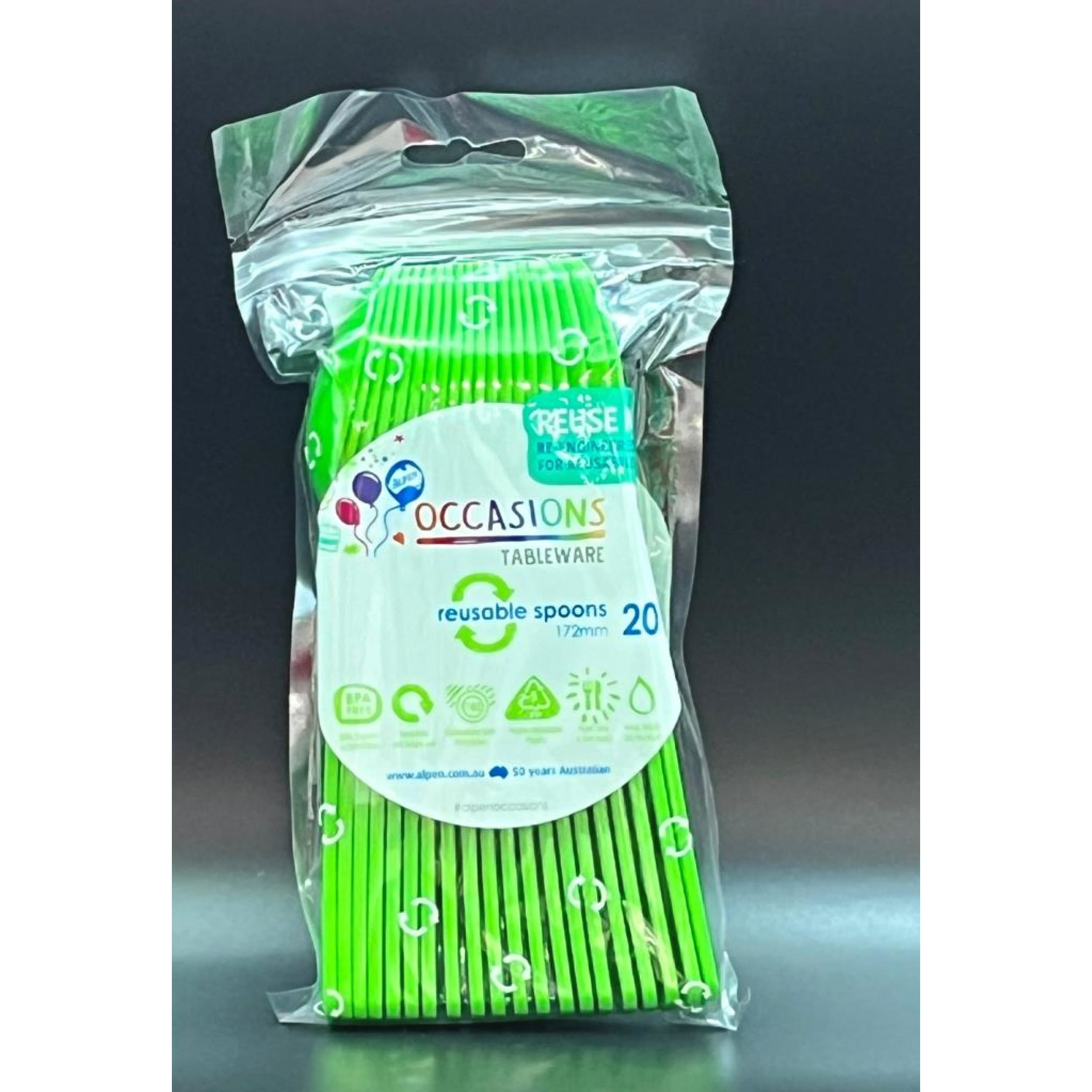 Occasions Lime Spoon (20 Pack)