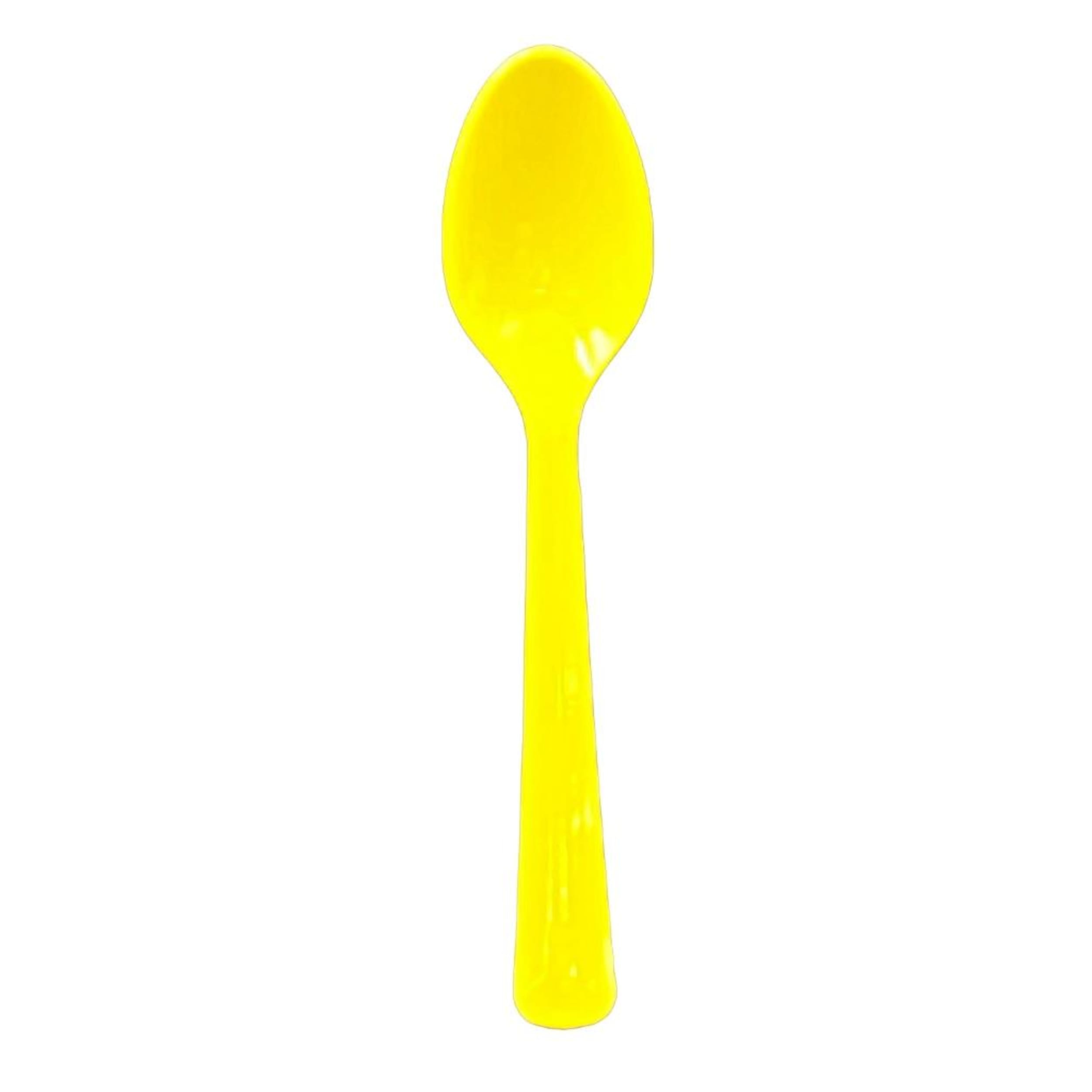 Occasions Yellow Spoon (20 Pack)