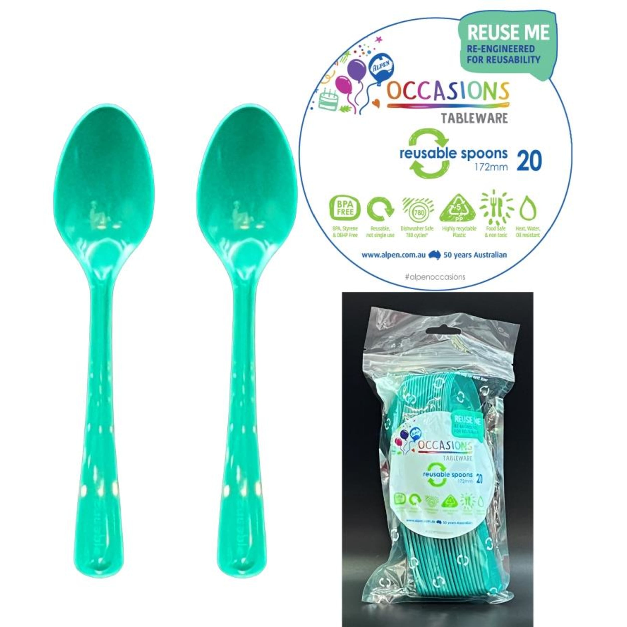 Occasions Green Spoon (20 Pack)