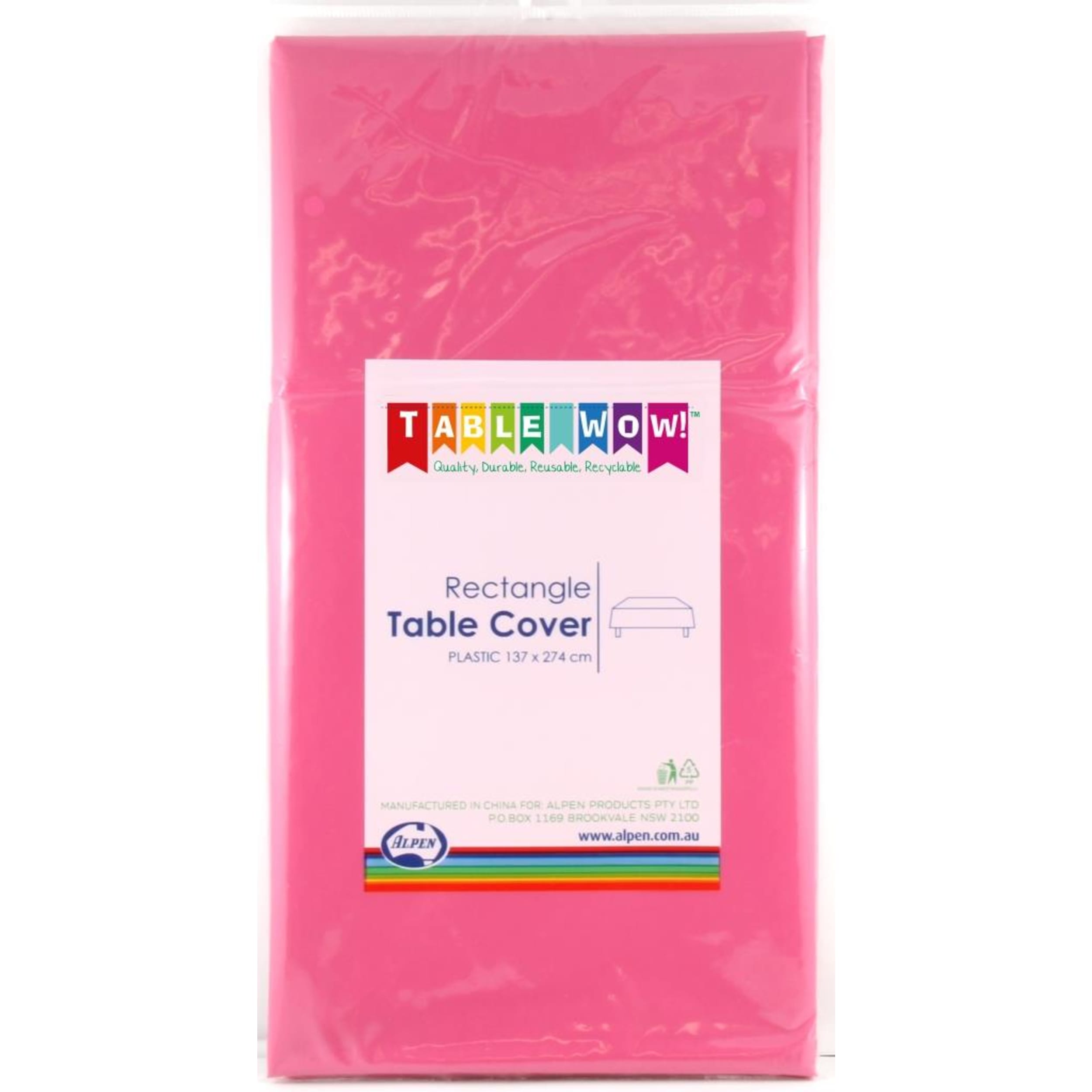 TableWow! Magenta Rectangle Tablecover