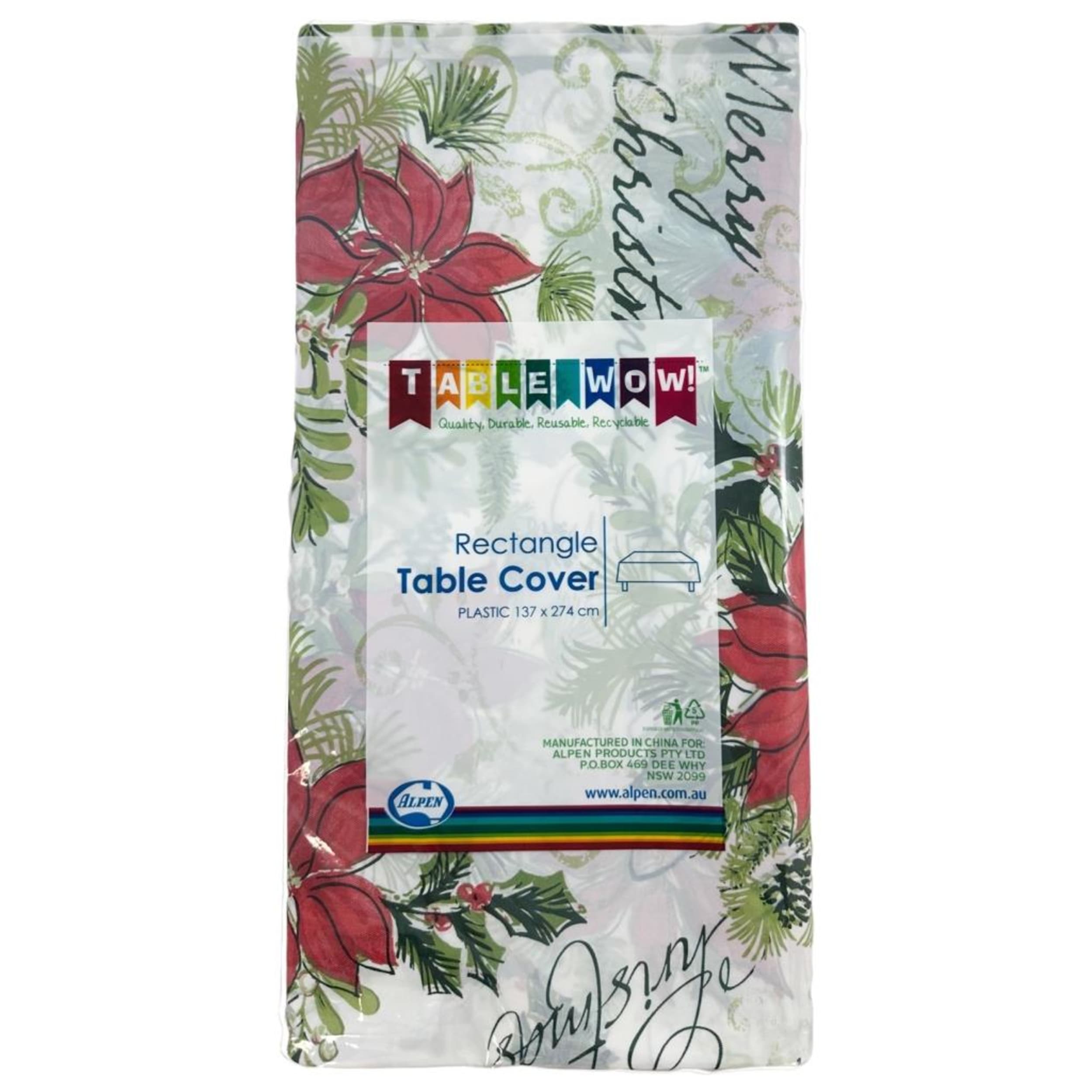 TableWow! Christmas Printed Rectangle Tablecover