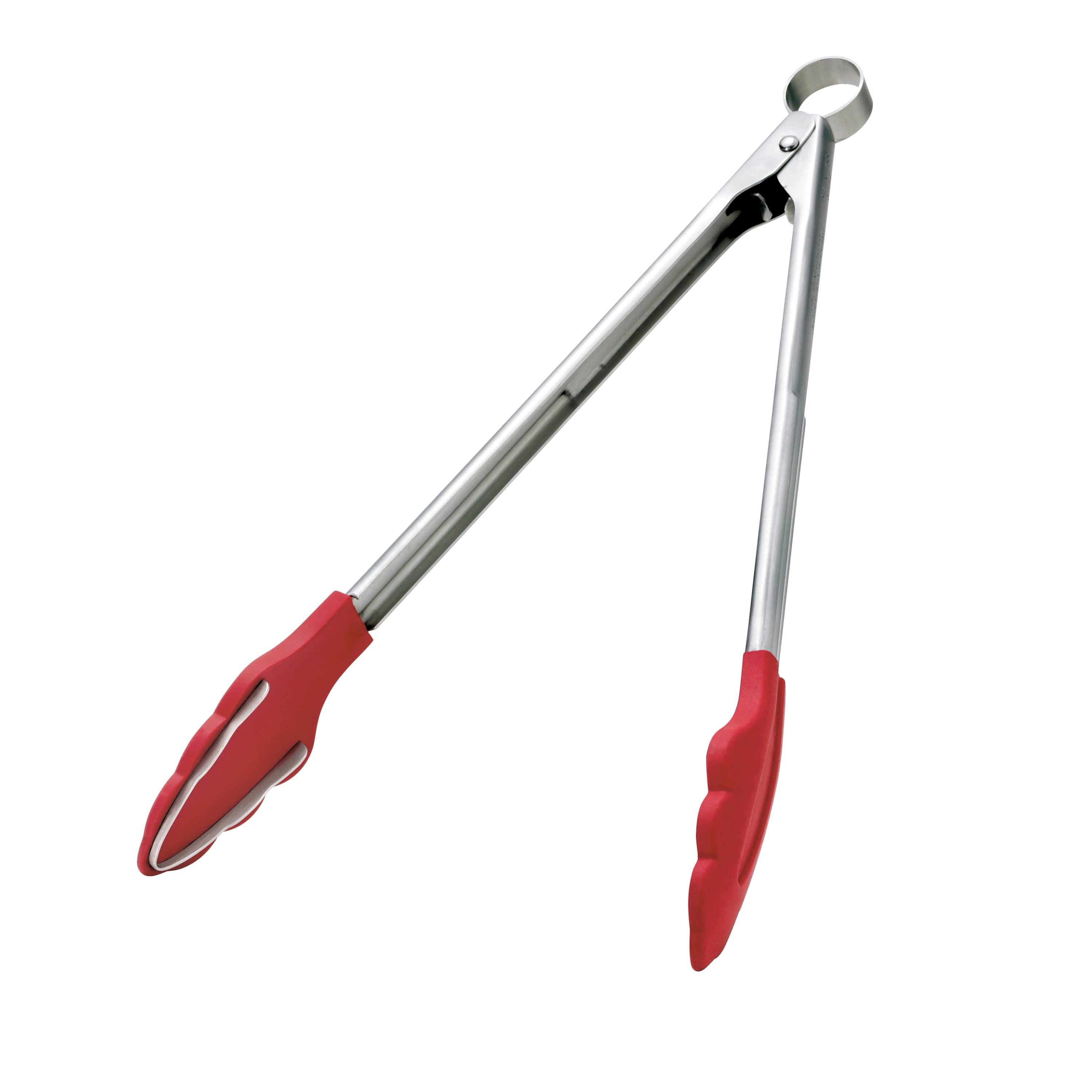 Cuisipro Silicone Tongs with Teeth 24cm - Red
