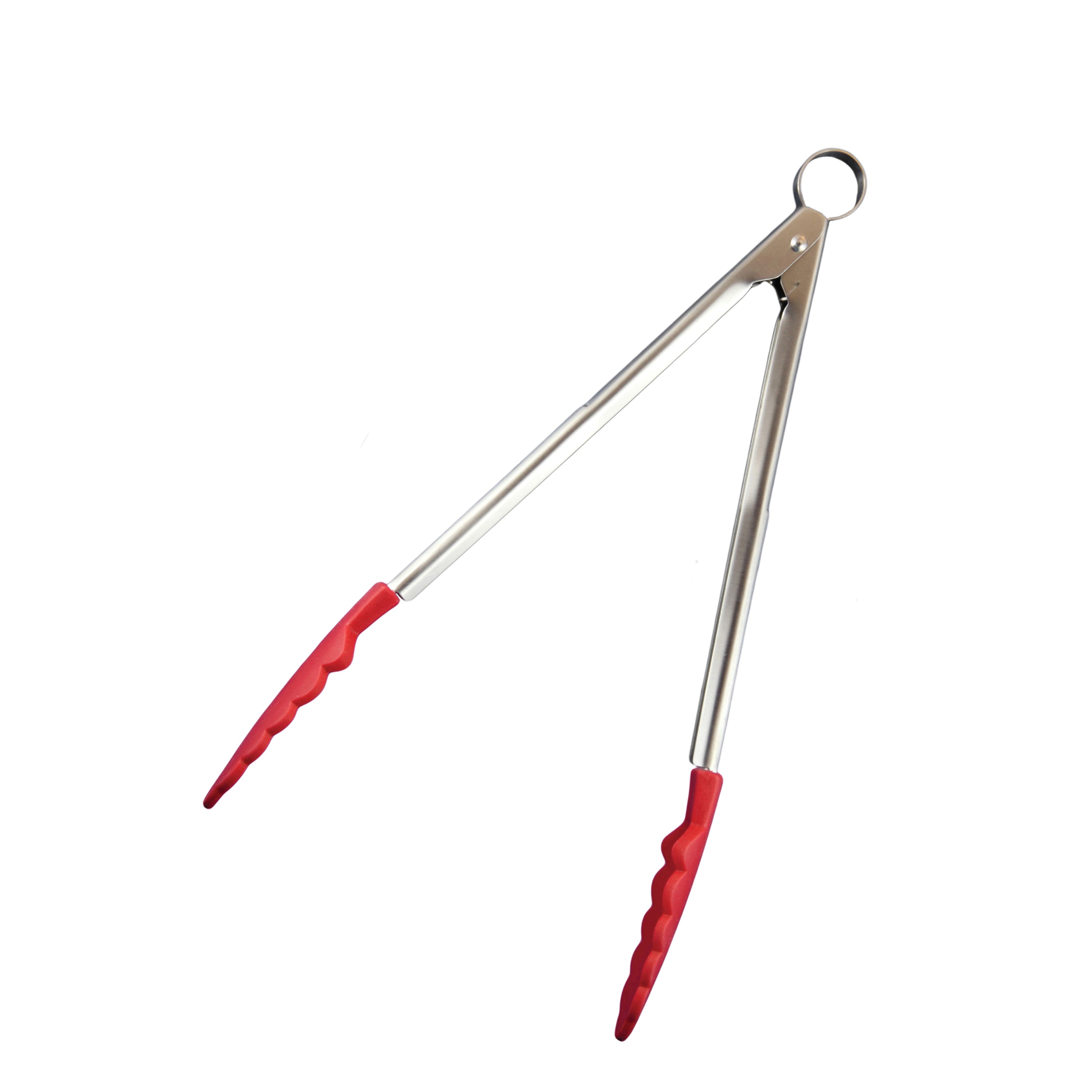 Cuisipro Silicone Locking Tongs 24cm - Red