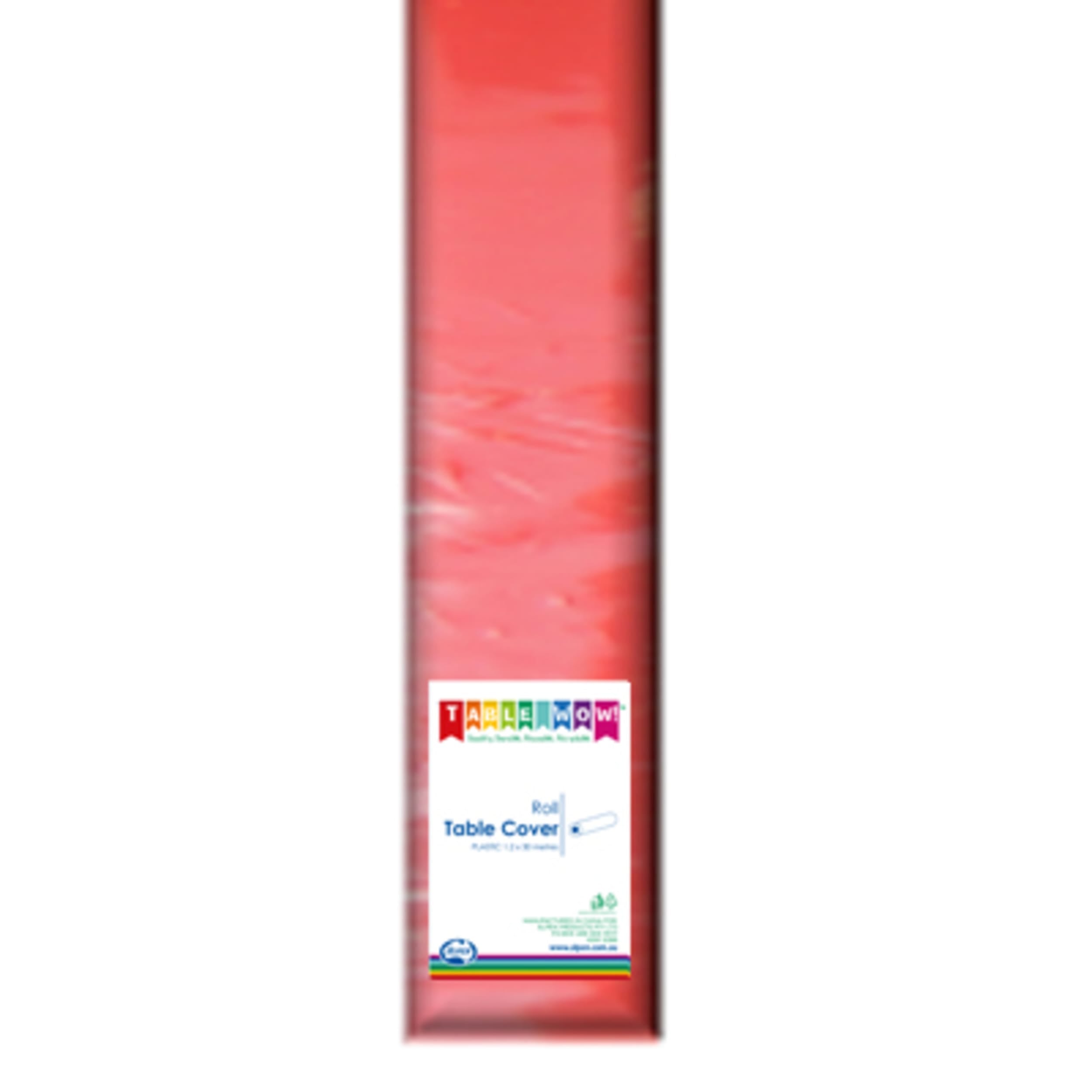 TableWow! Red Tablecover Plastic 30m 1 Roll