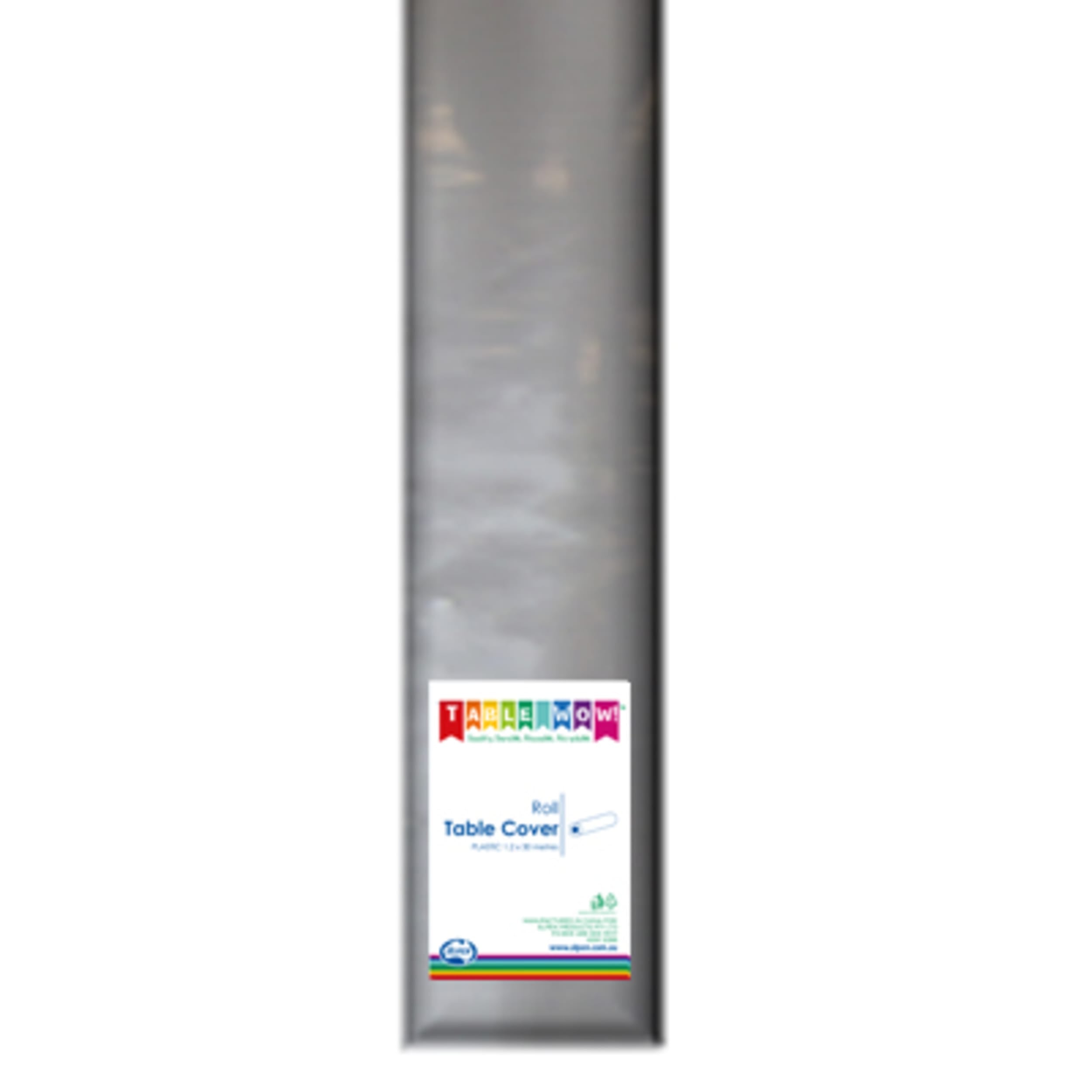 TableWow! Silver Tablecover Plastic 30m 1 Roll