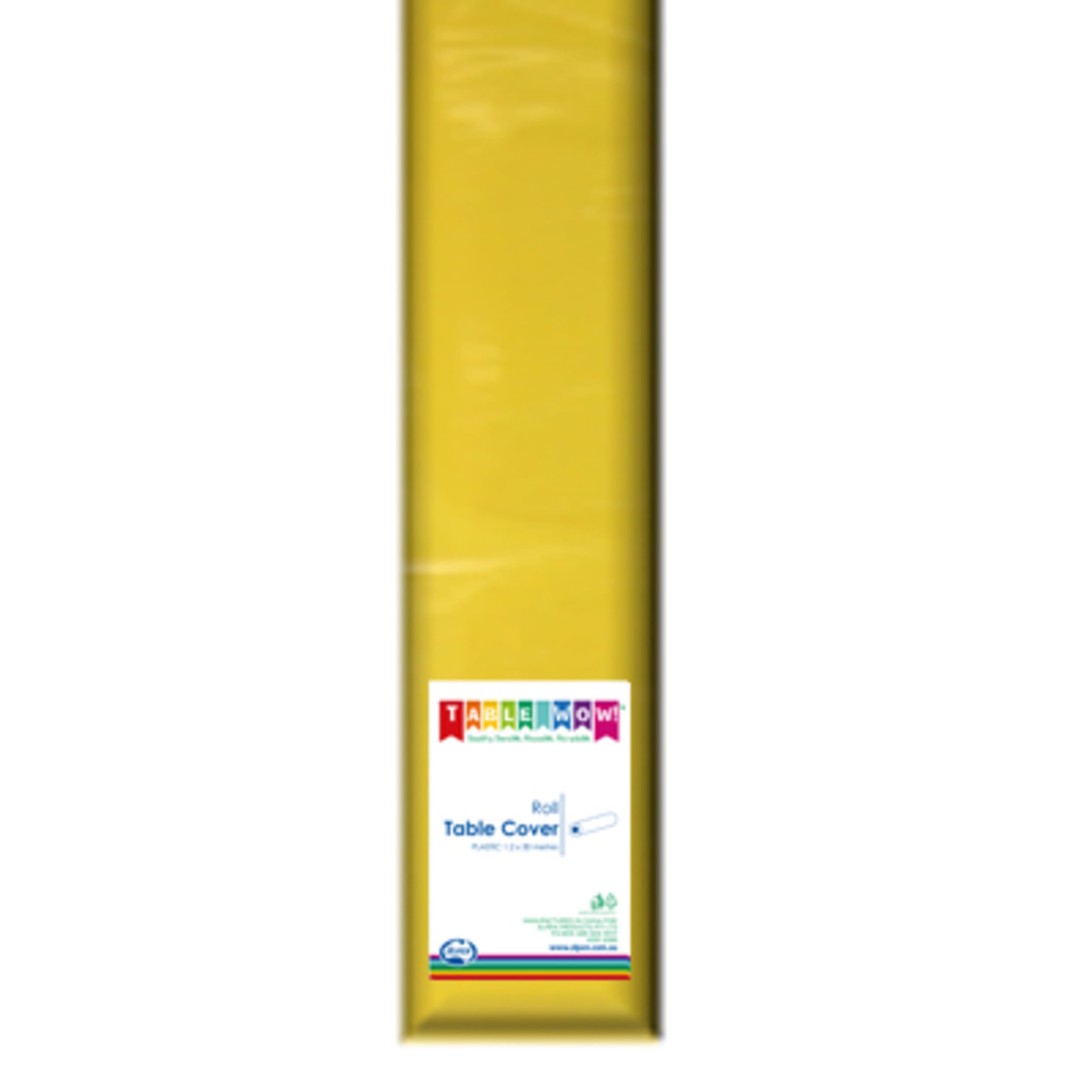TableWow! Yellow Tablecover Plastic 30m 1 Roll