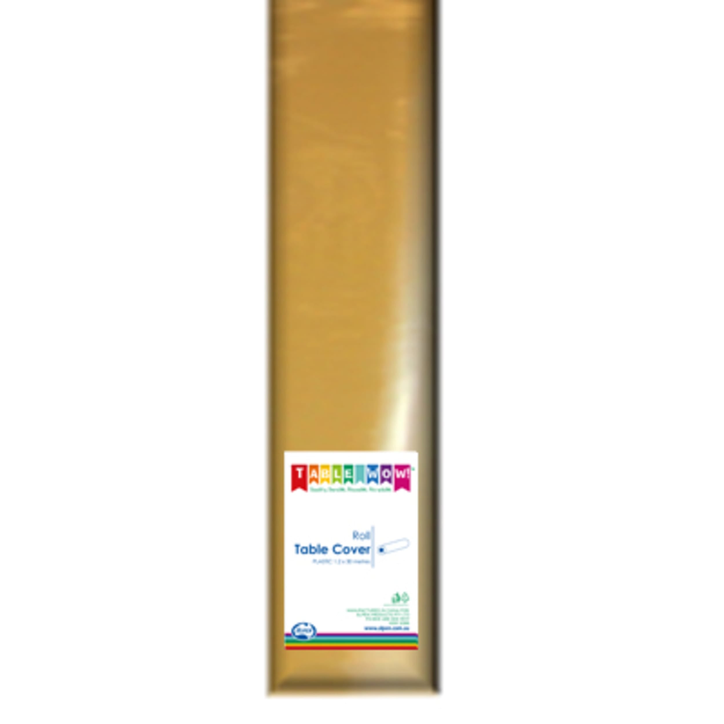 TableWow! Gold Tablecover Plastic 30m 1 Roll