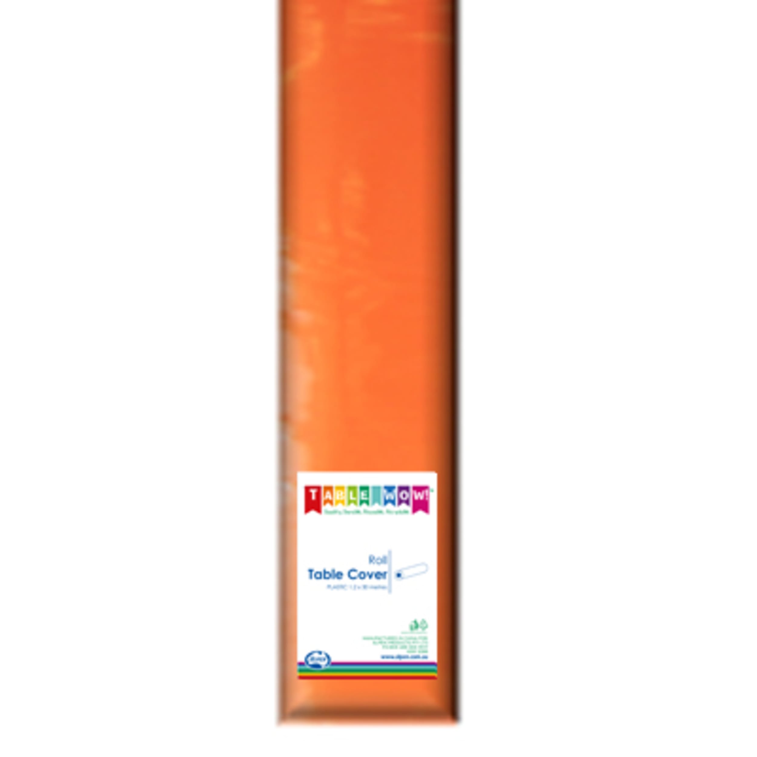 TableWow! Orange Tablecover Plastic 30m 1 Roll