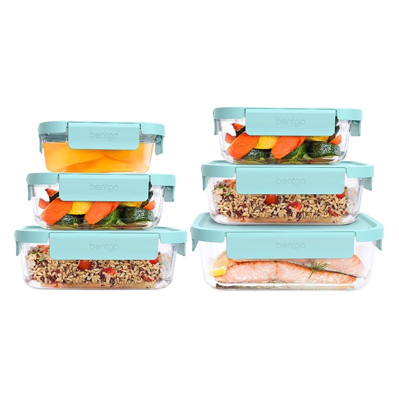 Bentgo Rectangle Glass Food Storage Set 12 Piece