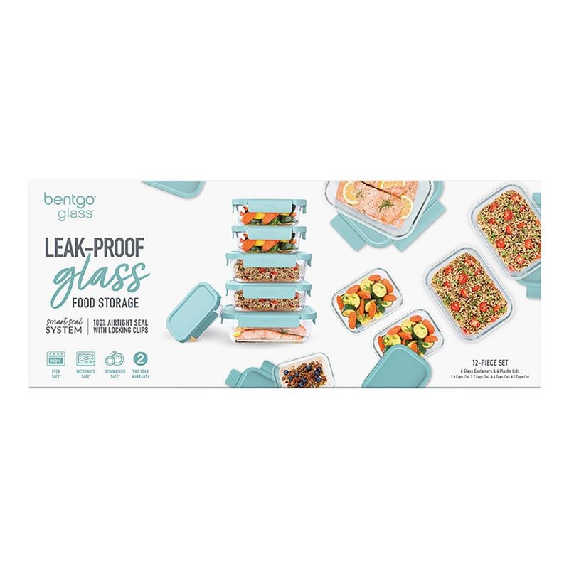 Bentgo Rectangle Glass Food Storage Set 12 Piece