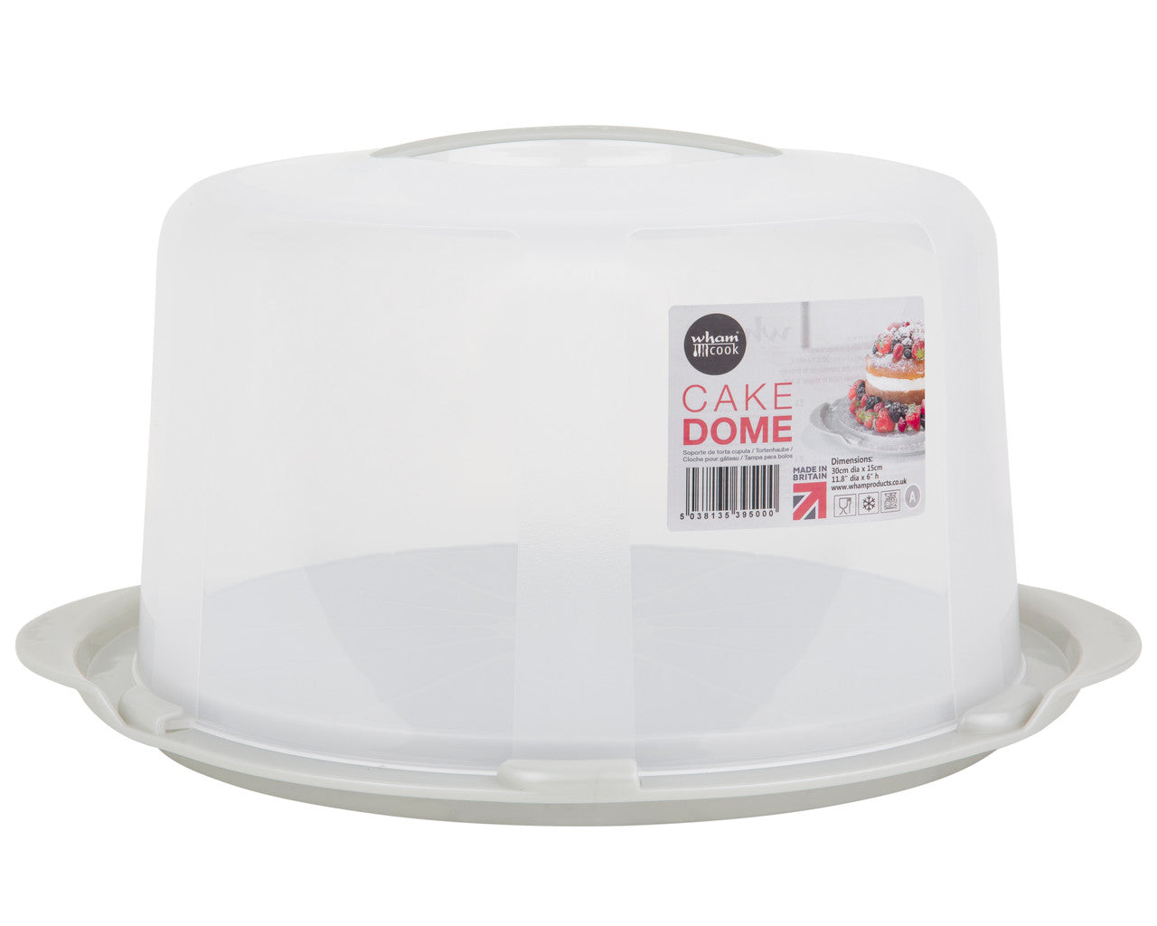 Wham Deep Round Cake Dome 30x15cm