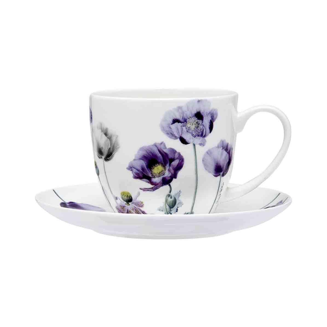 Ashdene Purple Poppies AWM Cup & Saucer