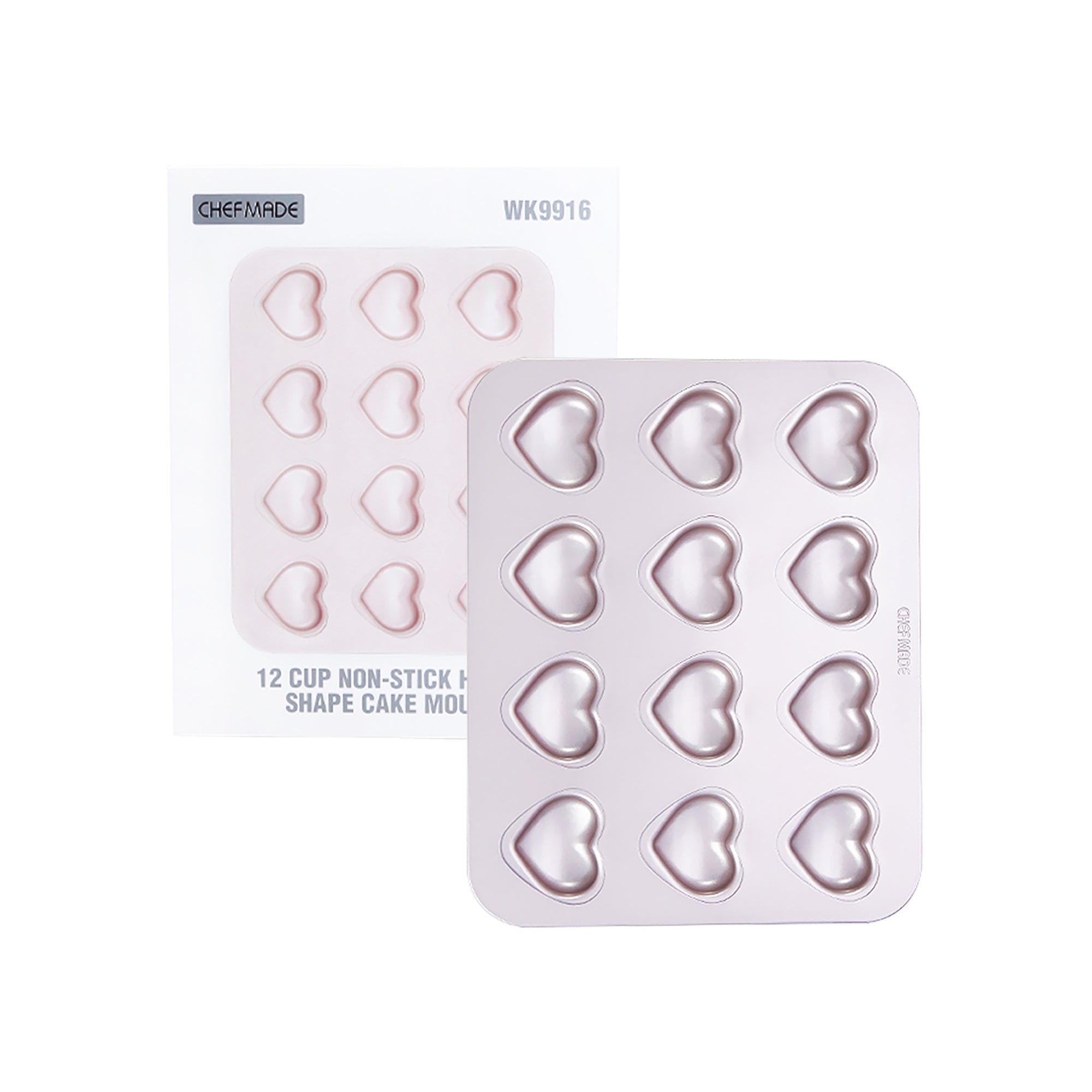 CHEFMADE Heart Cake Pan 12 Cup (WK9916)