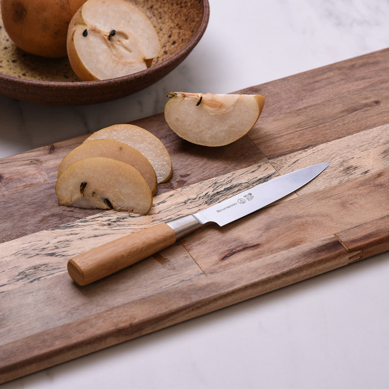 Messermeister Mu Bamboo Utility Knife 4.5 Inch (11.4cm)