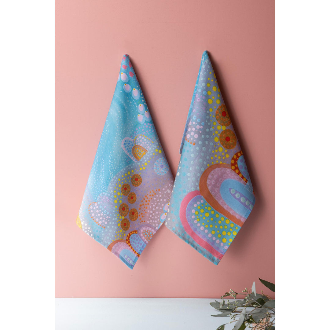 Ashdene Koort Boodja Heart Country 2pk Kitchen Towel