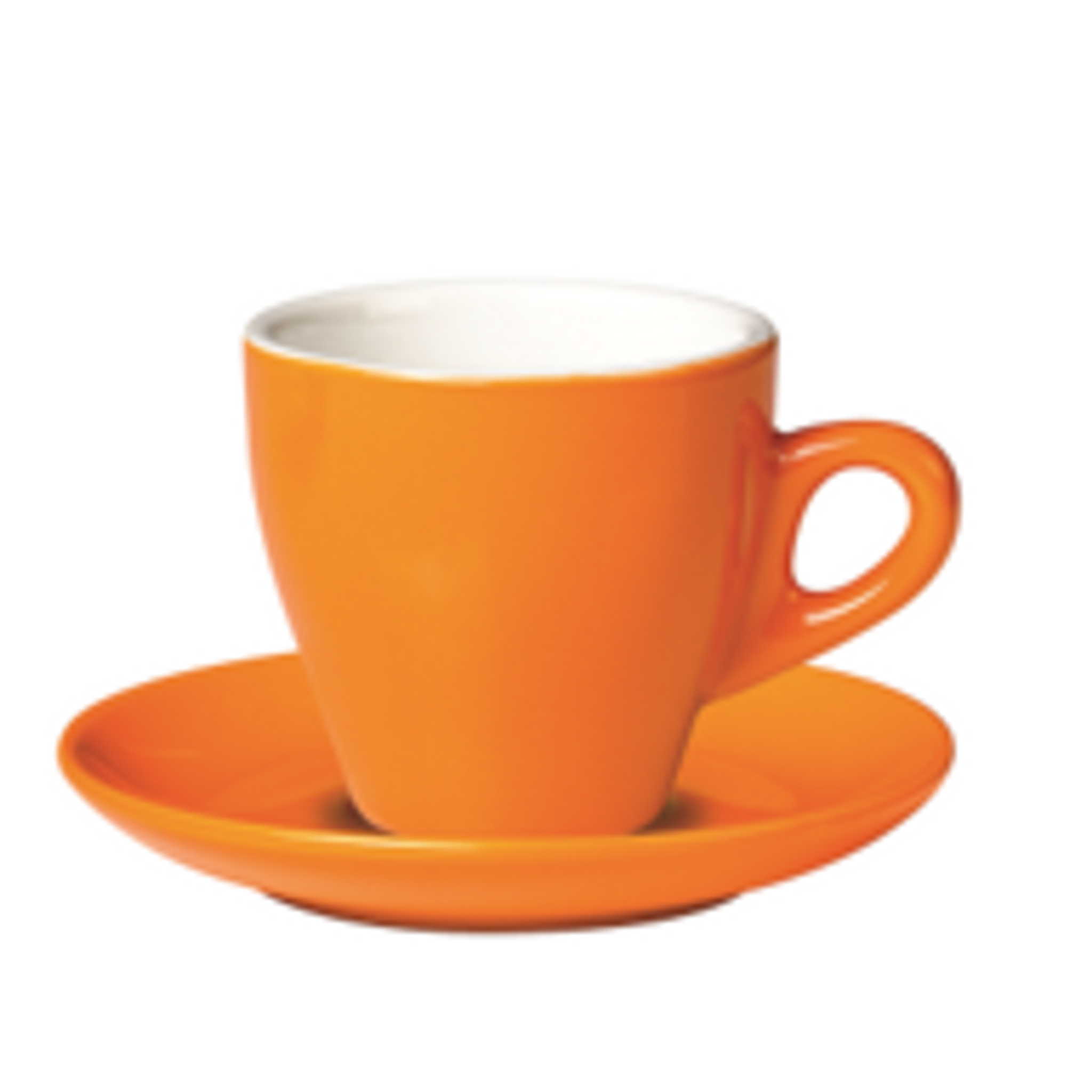 Incasa Tulip Cappuccino Saucer Orange (200ml) 6 Pack