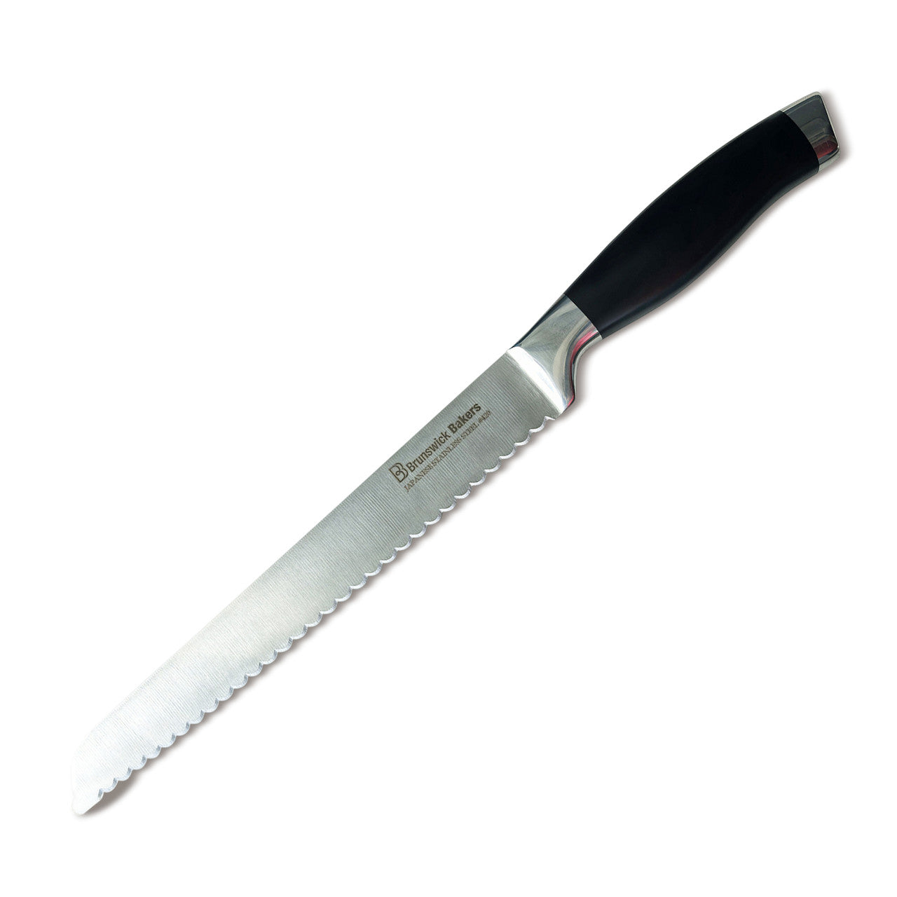 Brunswick Bakers Professional Bread Knife Black Handle 23cm
