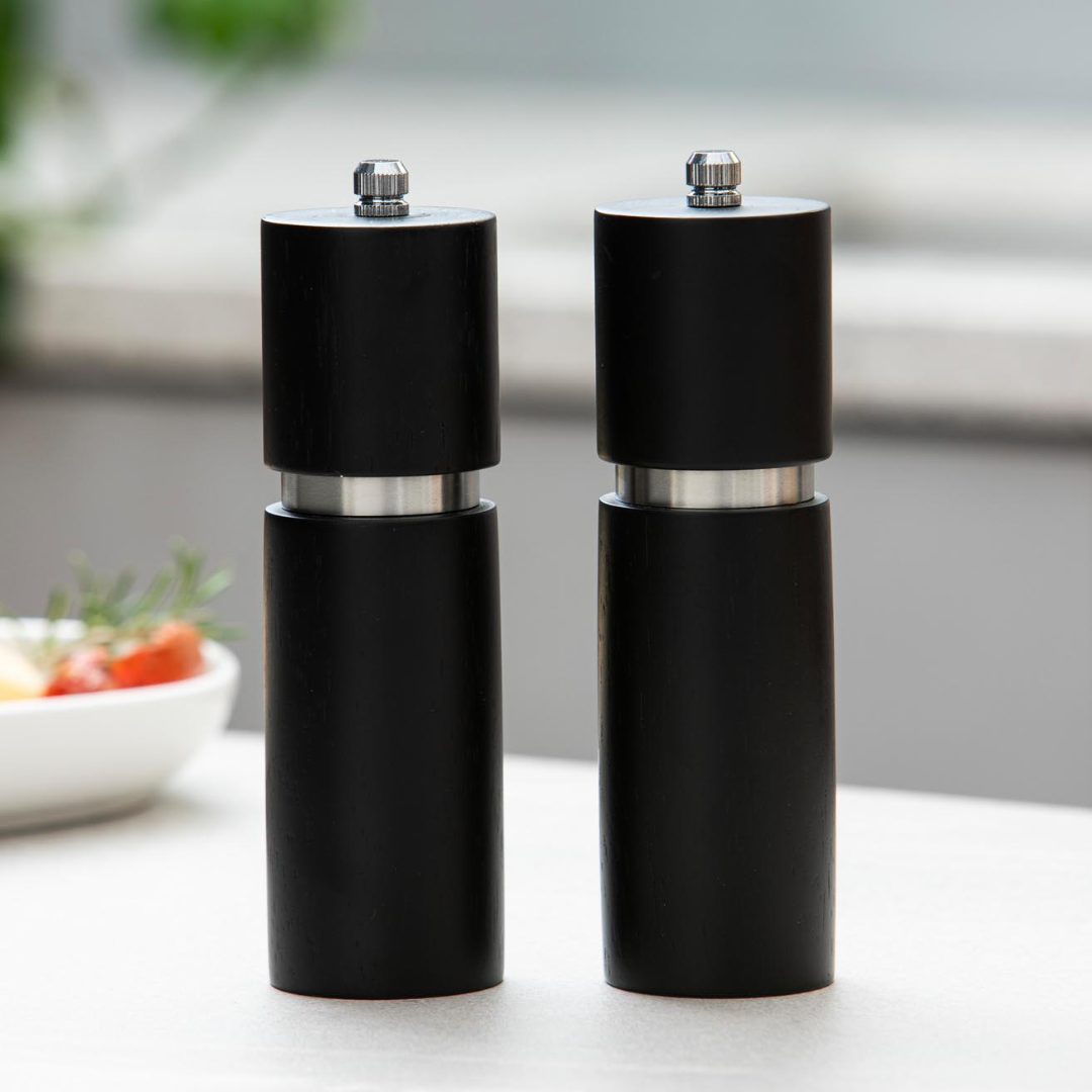 Ladelle Gather Black Salt & Pepper Grinders