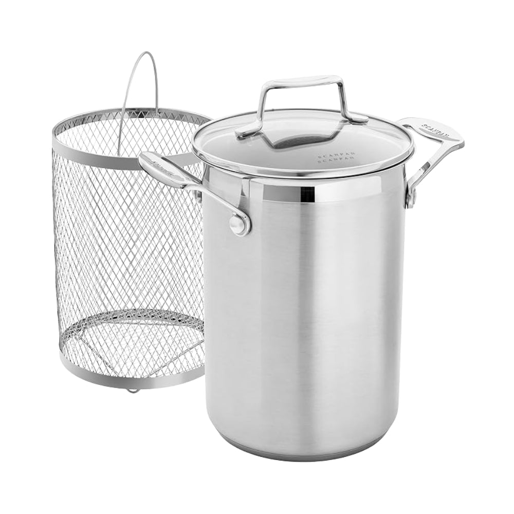Scanpan Impact Asparagus & Corn Pot – 16cm / 4.5L with Insert Basket