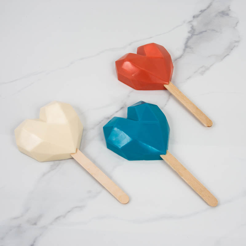Sugar Crafty Silicone Mould Geo Heart Pop
