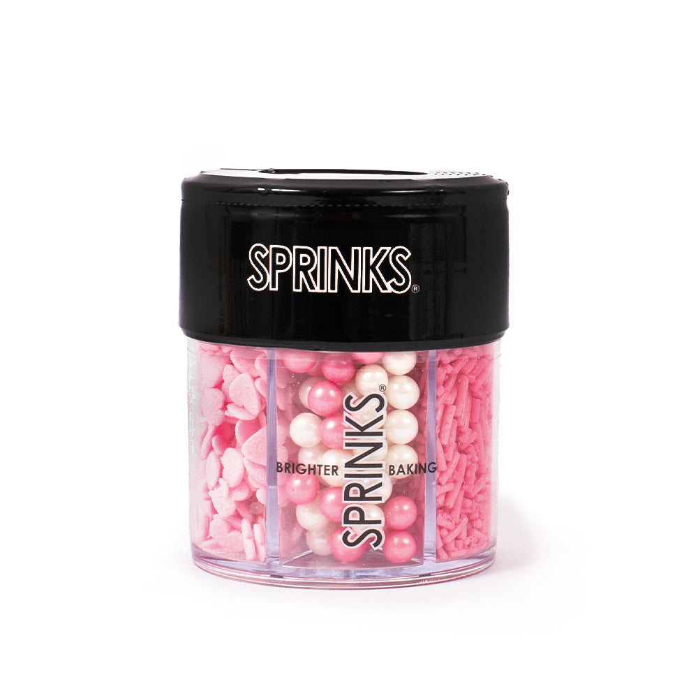 Sprinks Pink Charm 6 Cell Sprinkles 85g