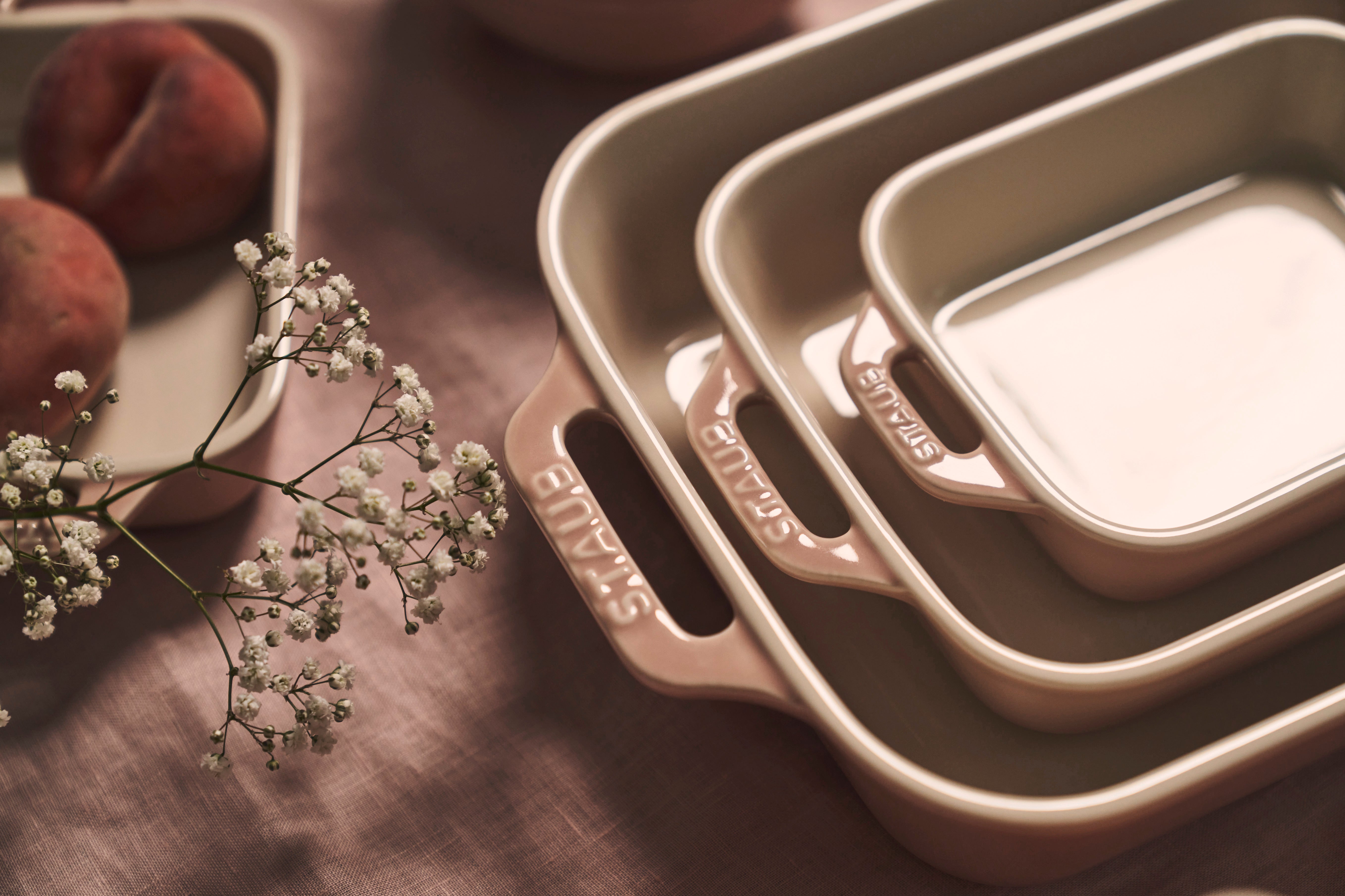 Staub Ceramic Oven Dish 3/Set 14,20,27cm  Pink