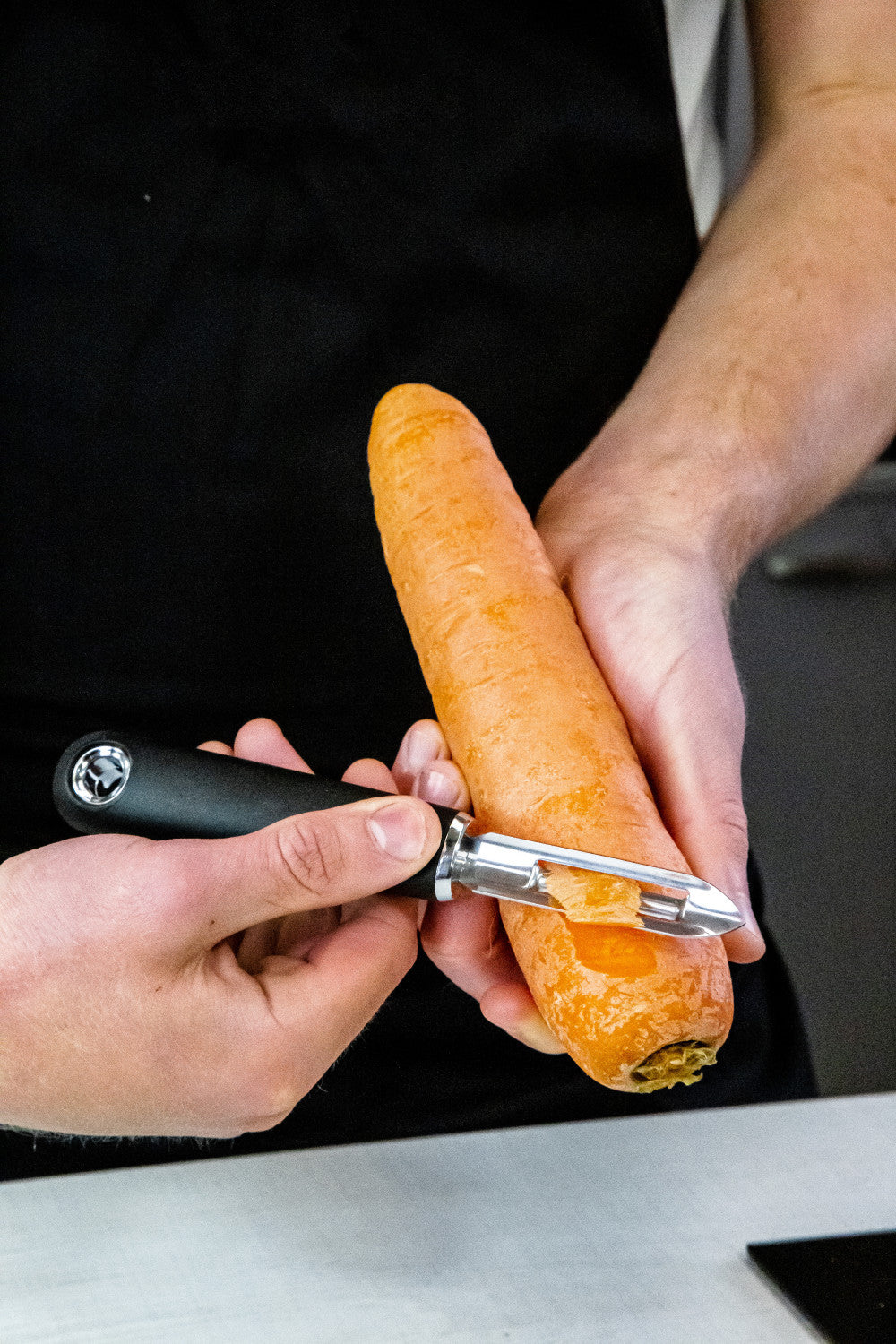 MasterCraft Soft Grip Stainless Steel Fixed Head Peeler