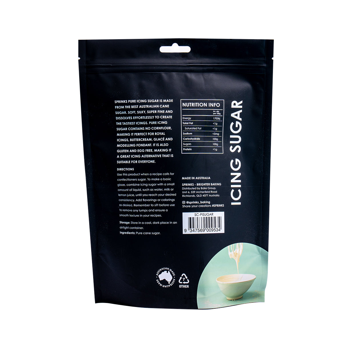 Sprinks Baking Essentials Pure Icing Sugar 500g