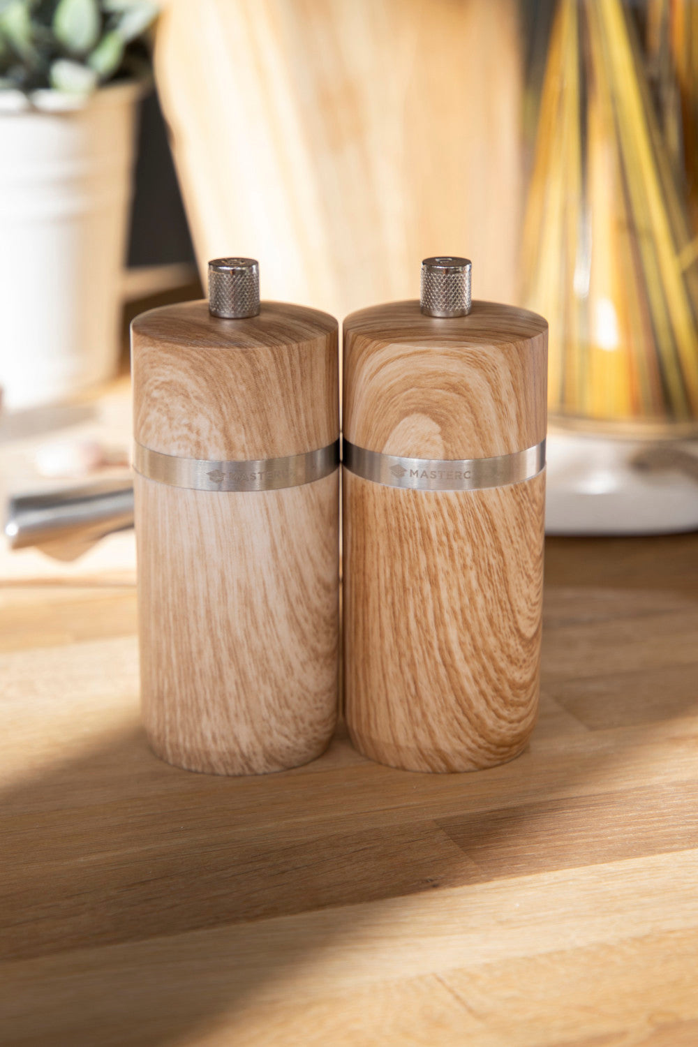 MasterCraft Beech Salt & Pepper Mill 12cm