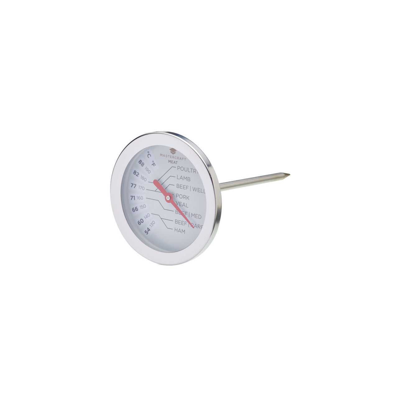 MasterCraft Deluxe Stainless Steel Meat Thermometer 7.5cm