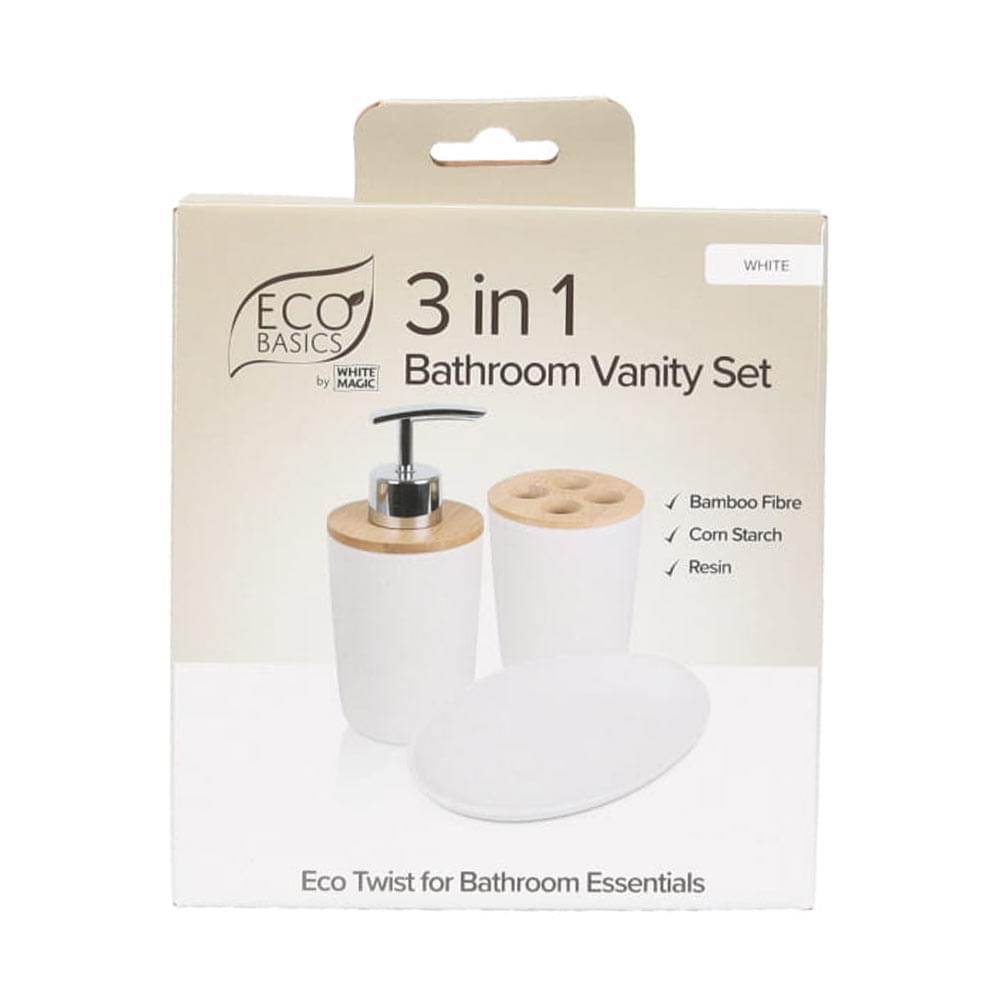 Eco Basics 3 in 1 Vanity Bathroom Set