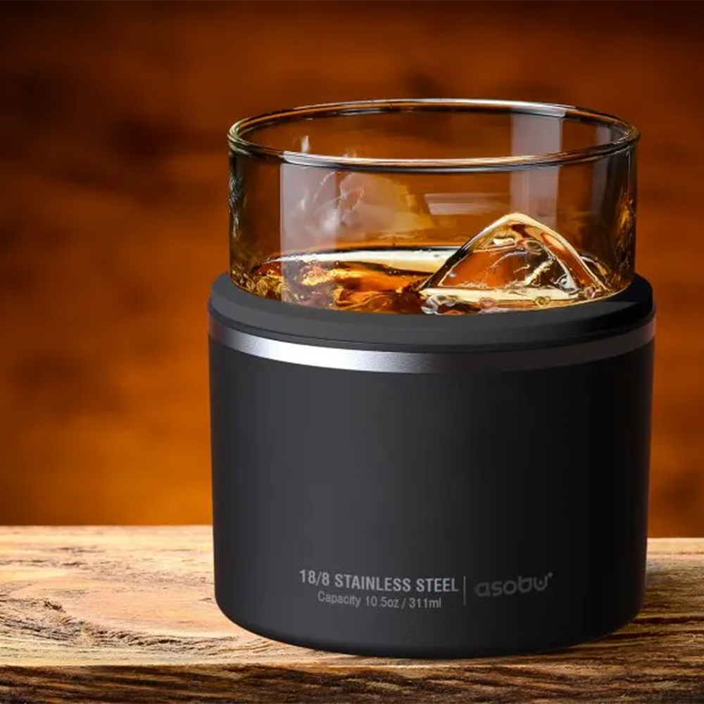 Asobu Insulated "On The Rocks" Kuzie 311ml - Silver