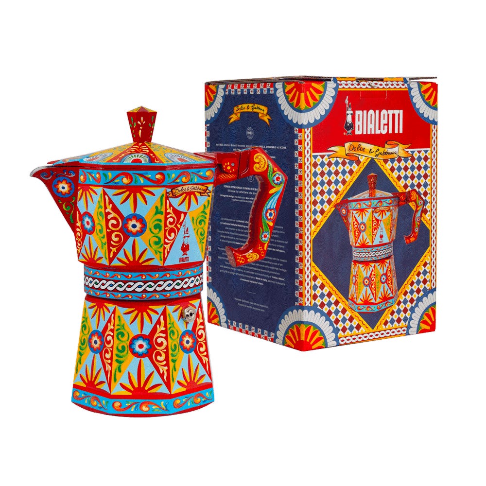 Bialetti Dolce & Gabbana Red Moka Express 50 Cup Display Edition (Collector’s Model)