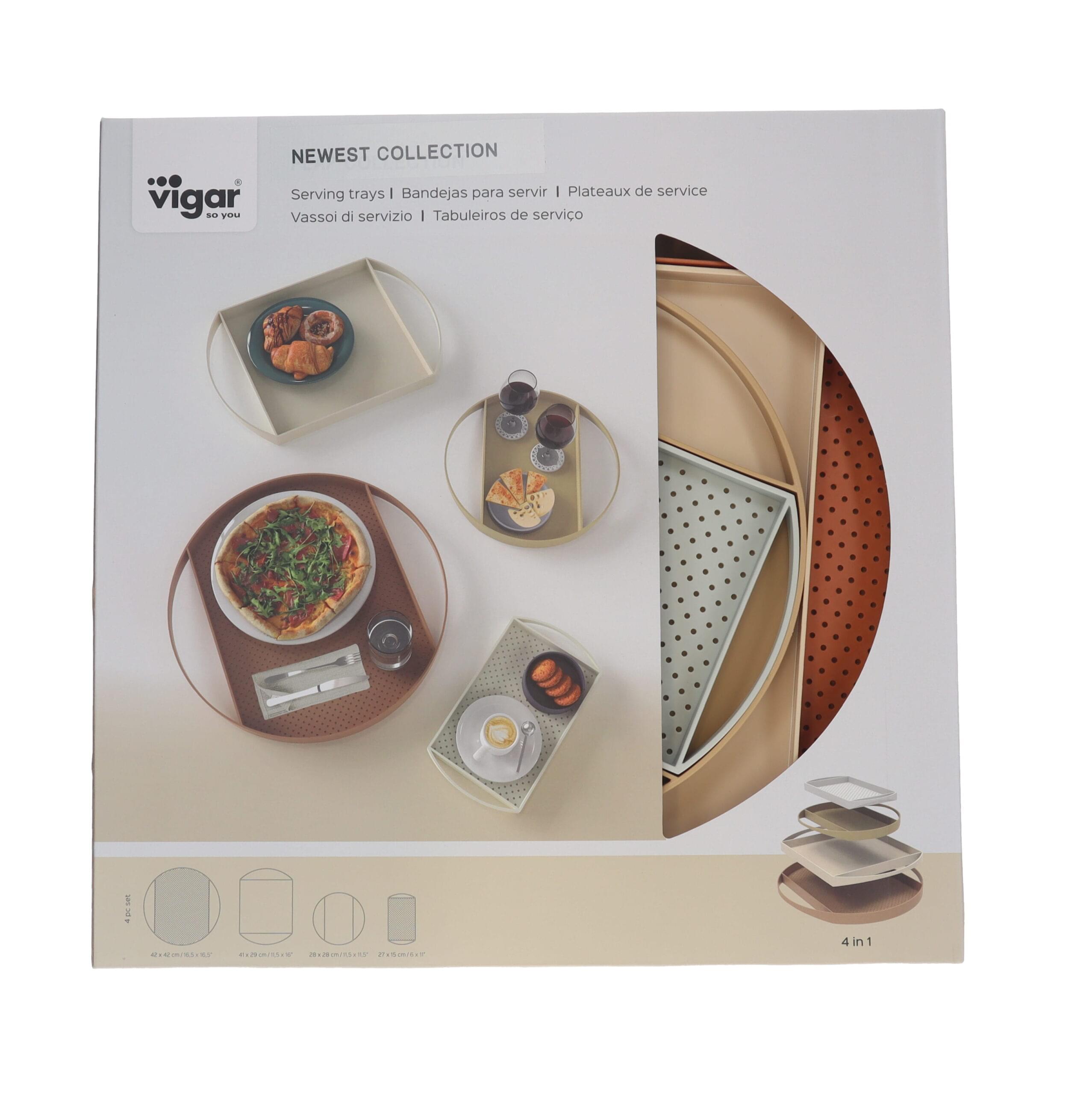 Vigar 4 in 1 Nested Serving Trays