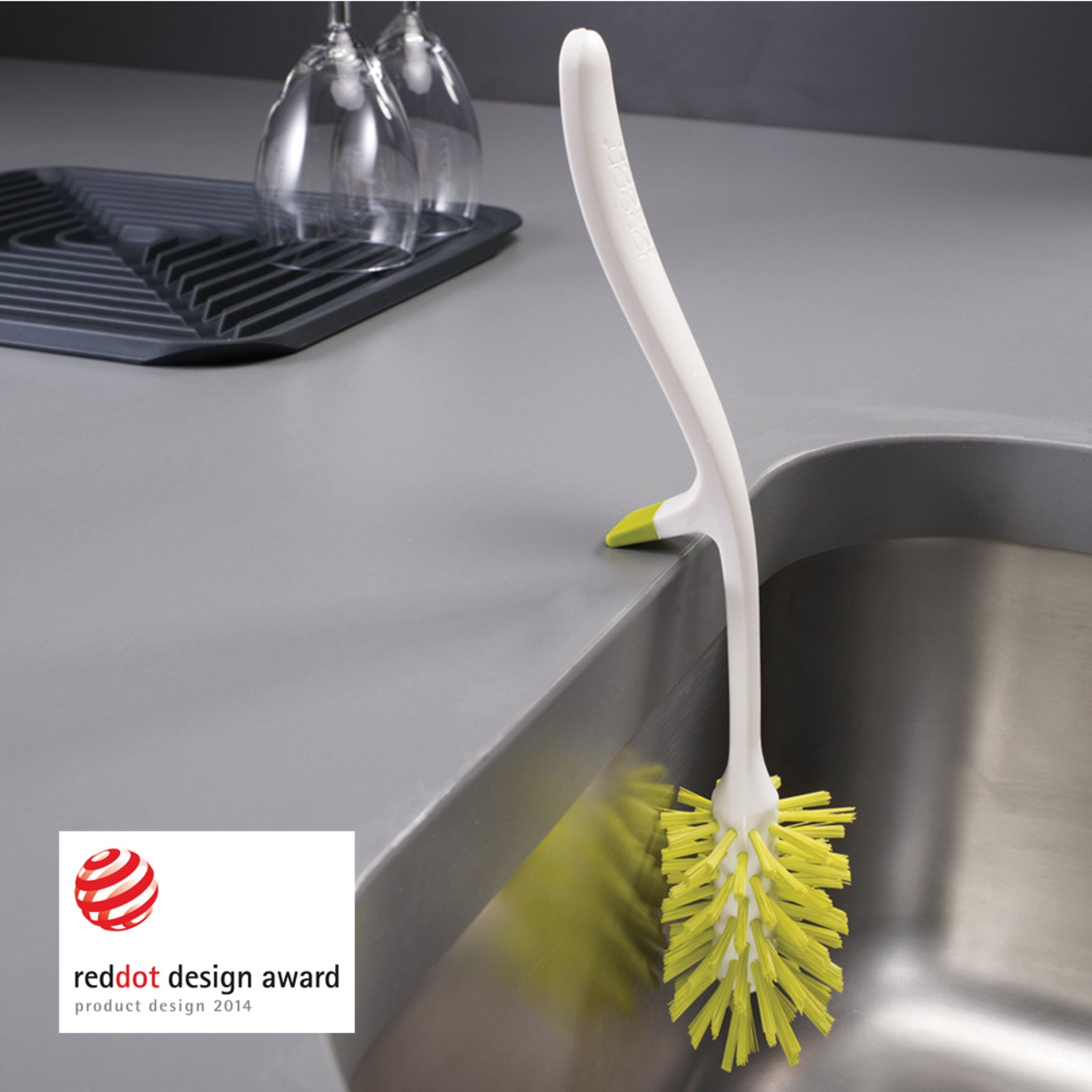 Joseph Joseph Edge Dish Brush - Green