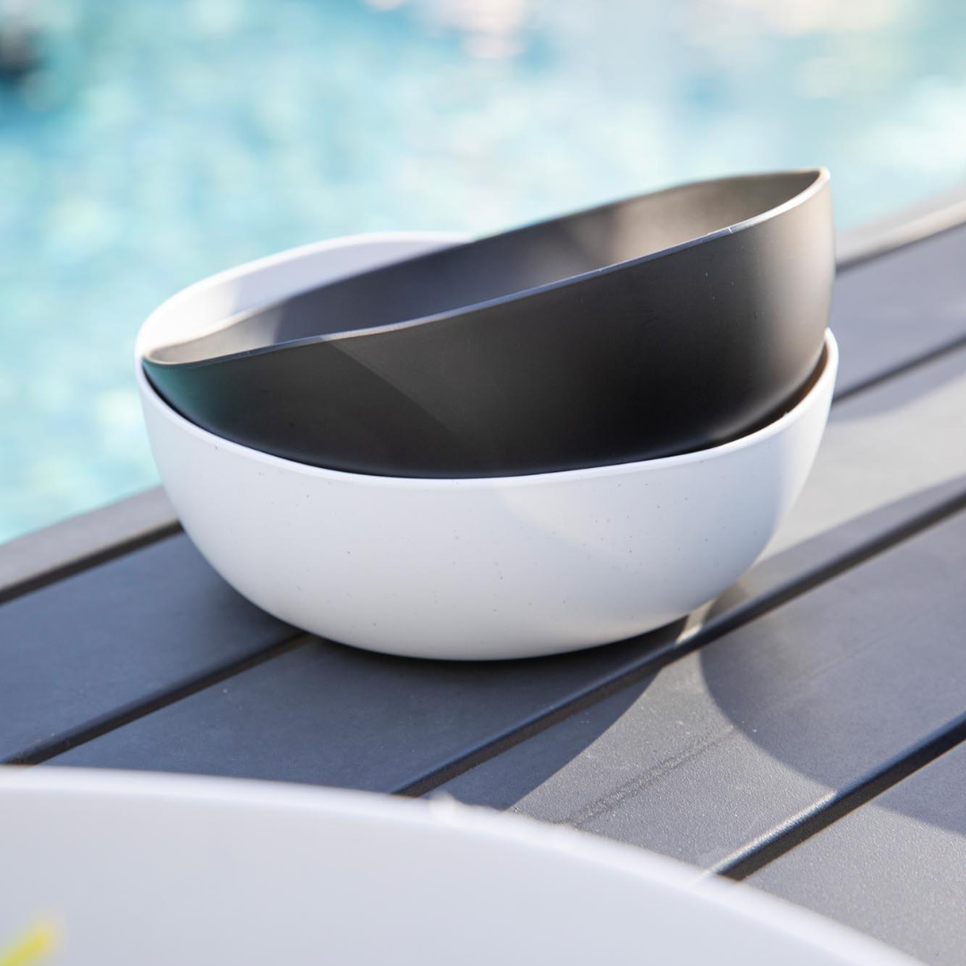 Eco Ladelle Flinders Small PET Charcoal 4pk Bowl