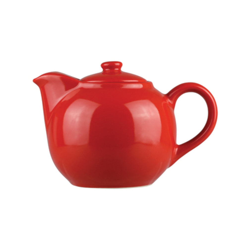 Longfine Classicware Teapot Stainless Steel Strainer 600ml Red