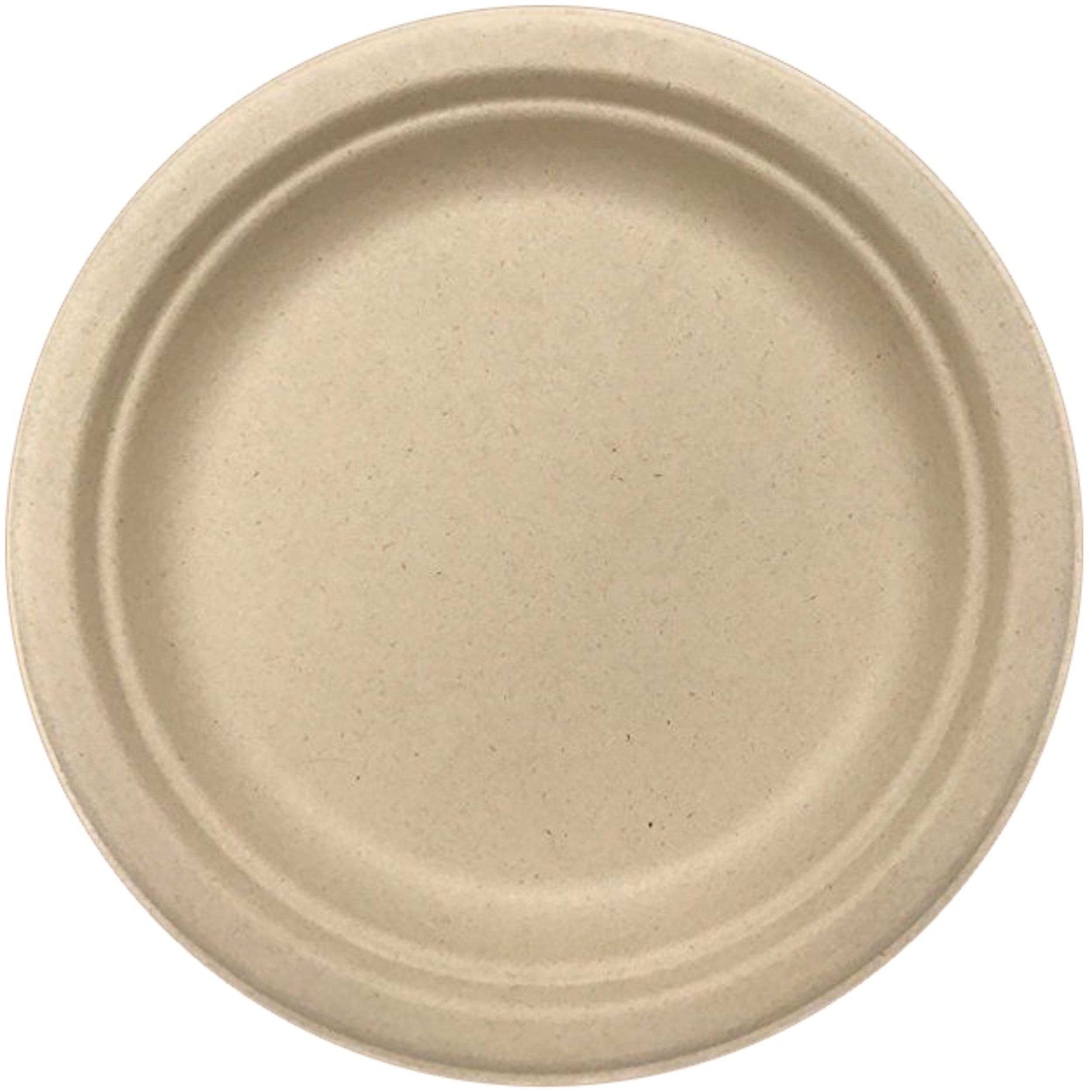 Eco Collection Sugarcane Lunch Plates 180mm Natural (10 Pack)